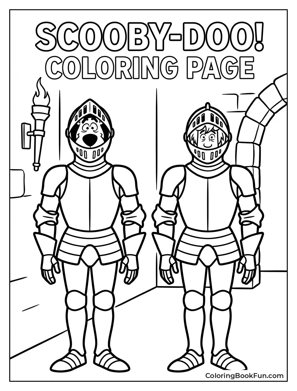 Scooby Hides in Armor Suit