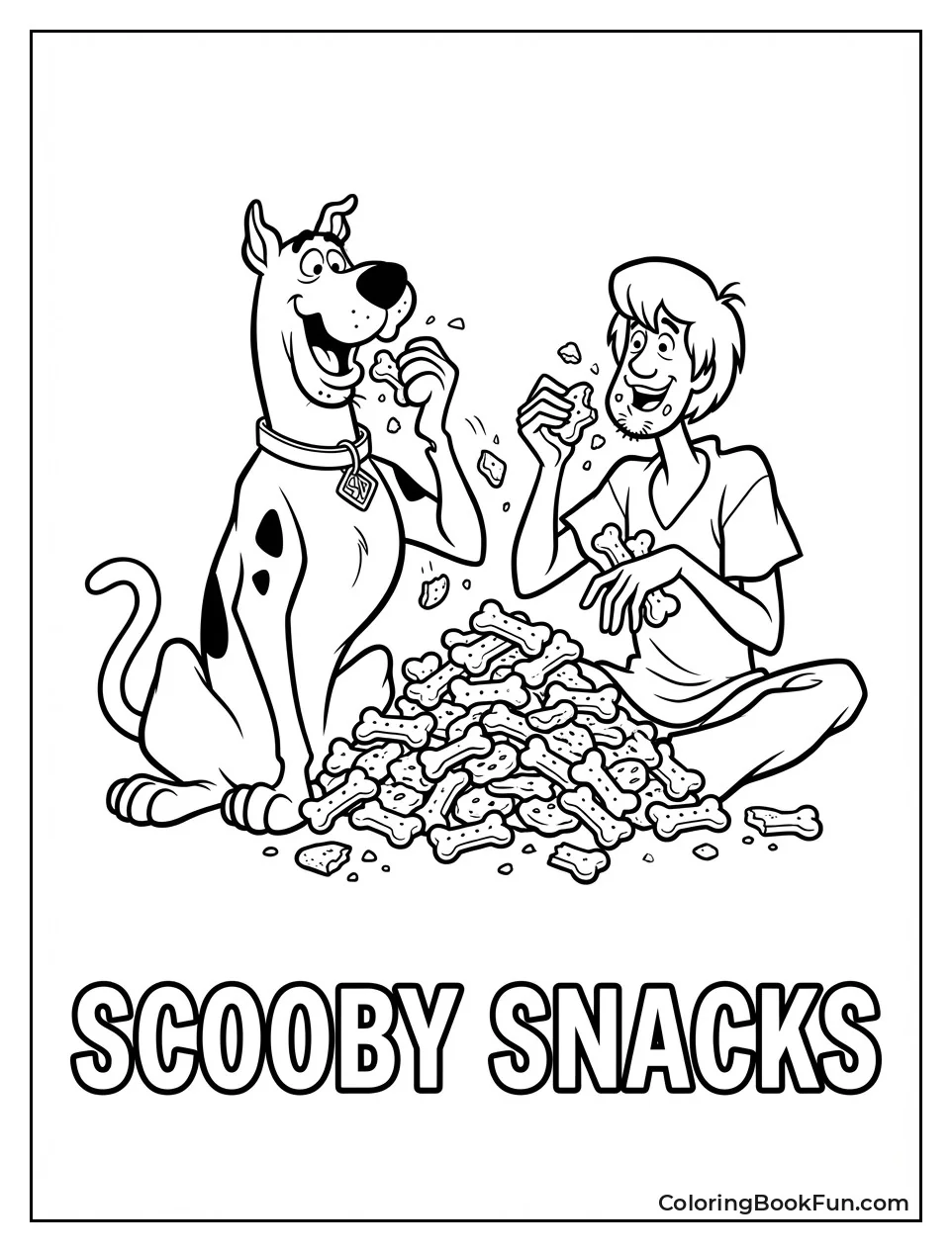 Scooby Devours Huge Snack Pile