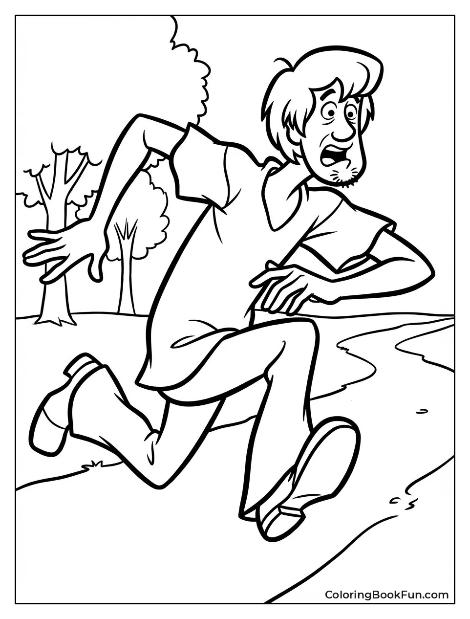 Shaggy Runs Scared and Fast