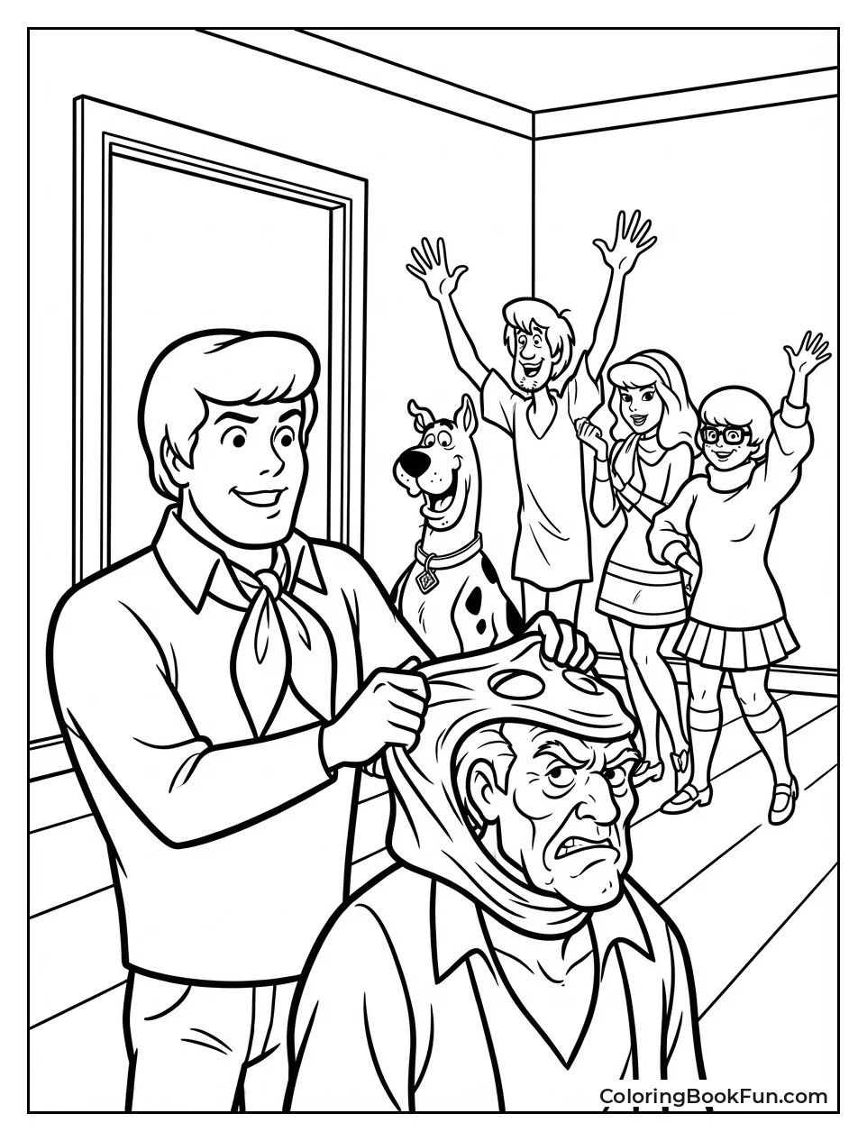 Fred Unmasks Grumpy Villain