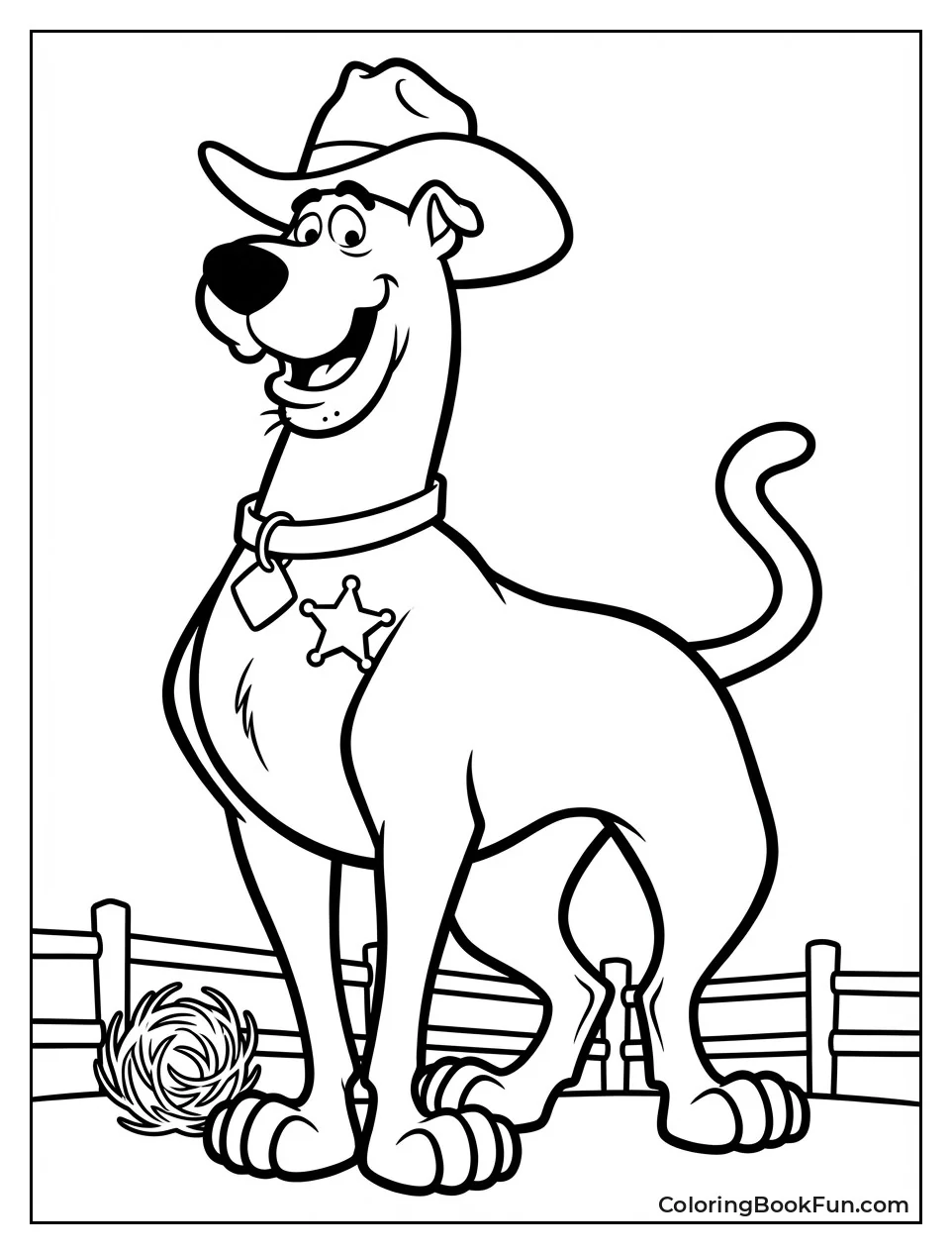 Yabba Wears Sheriff Hat Proudly