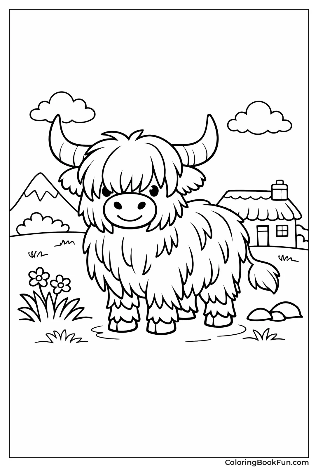 Classic Scottish Highland Cow
