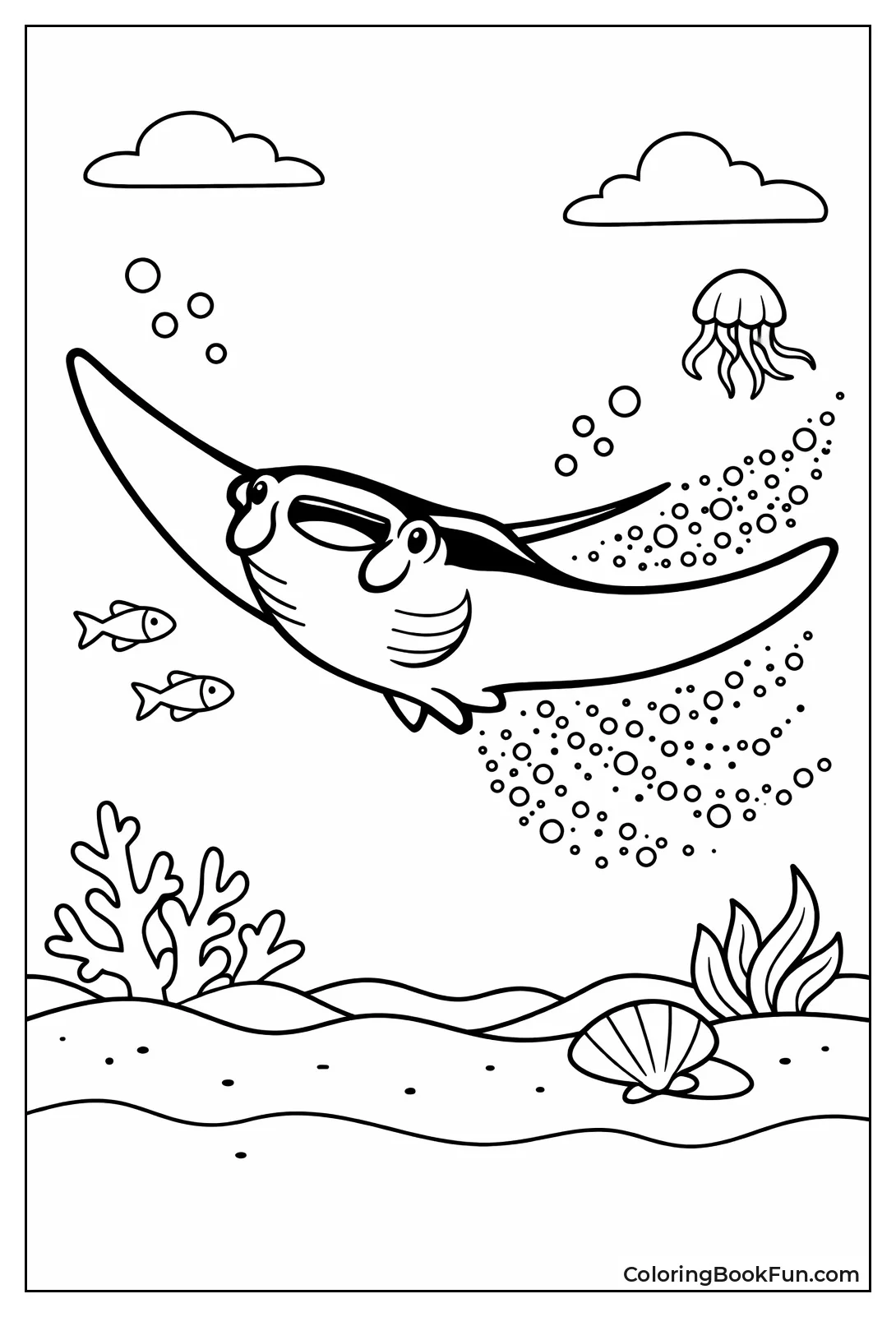 Manta Ray Gliding Gracefully