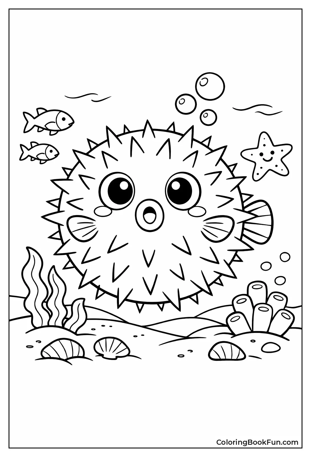 Puffed Up Pufferfish Spikes