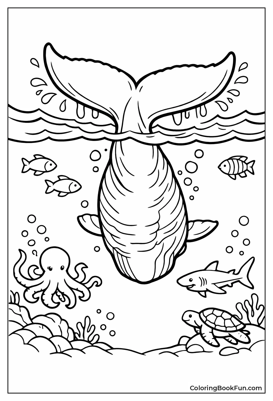 Sperm Whale Diving Deep