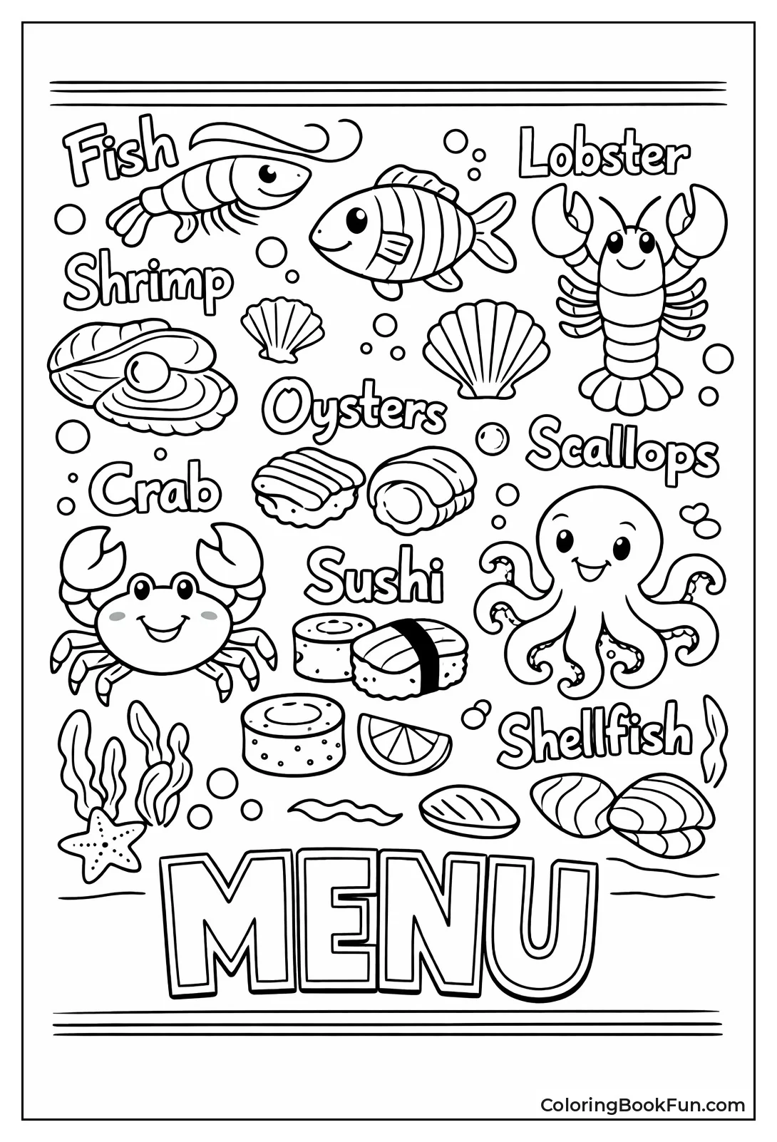 Catch of Day Menu