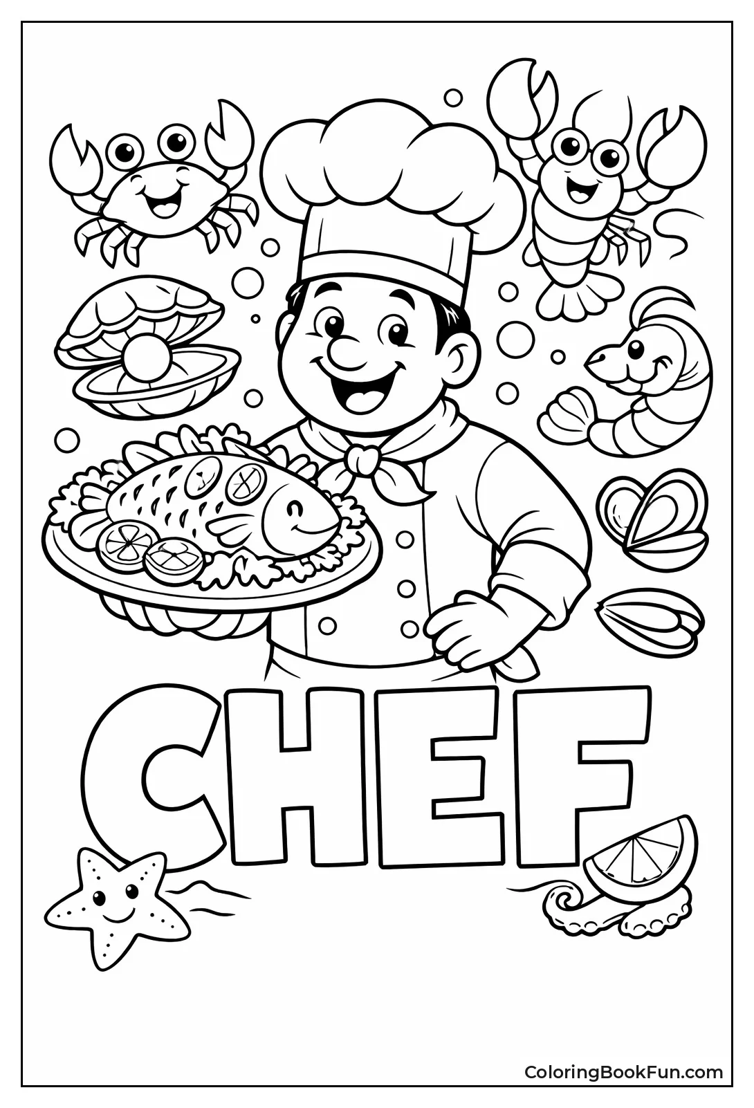 Chef Presents Steamed Fish