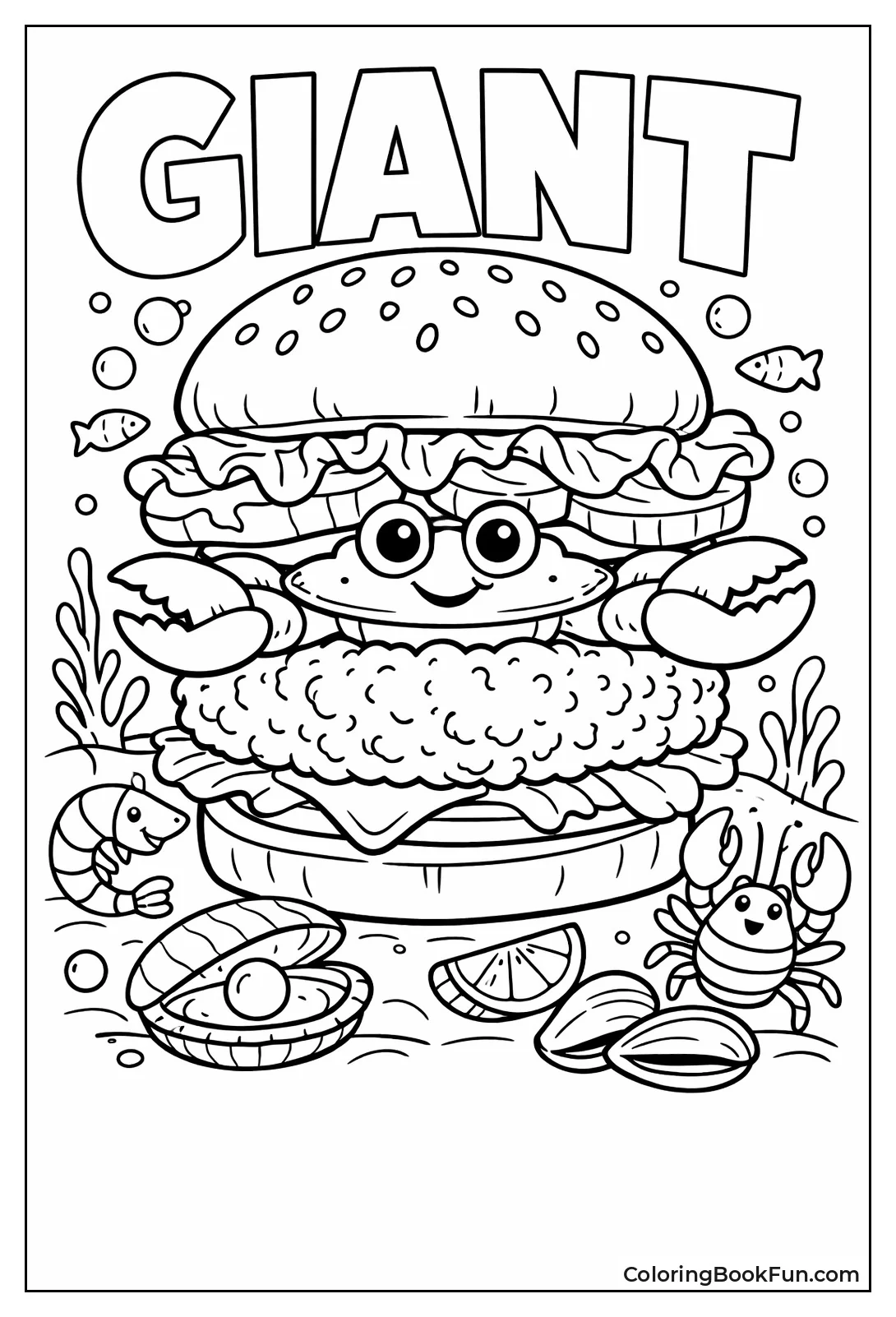 Giant Crab Burger Tower