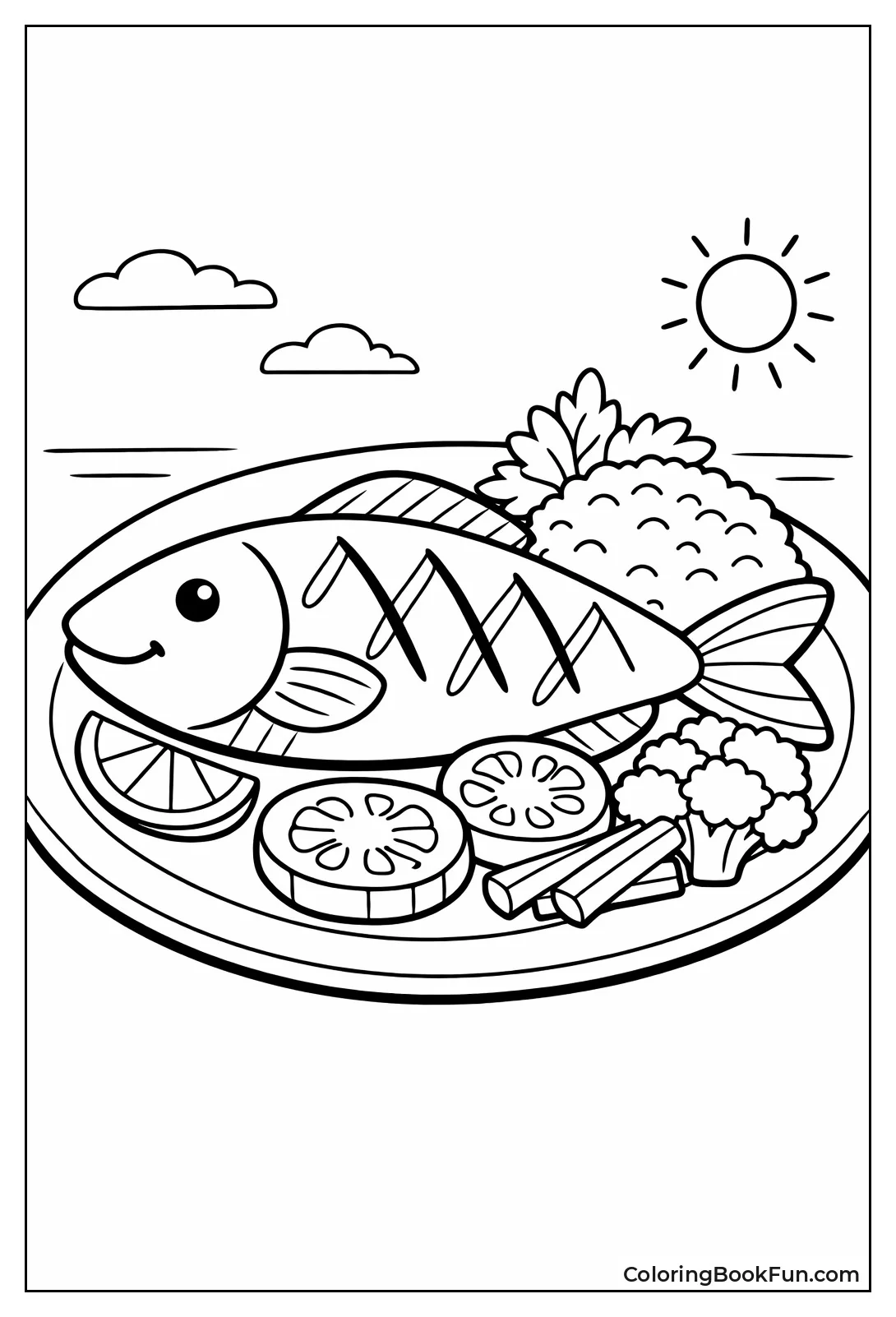 Grilled Fish with Rice