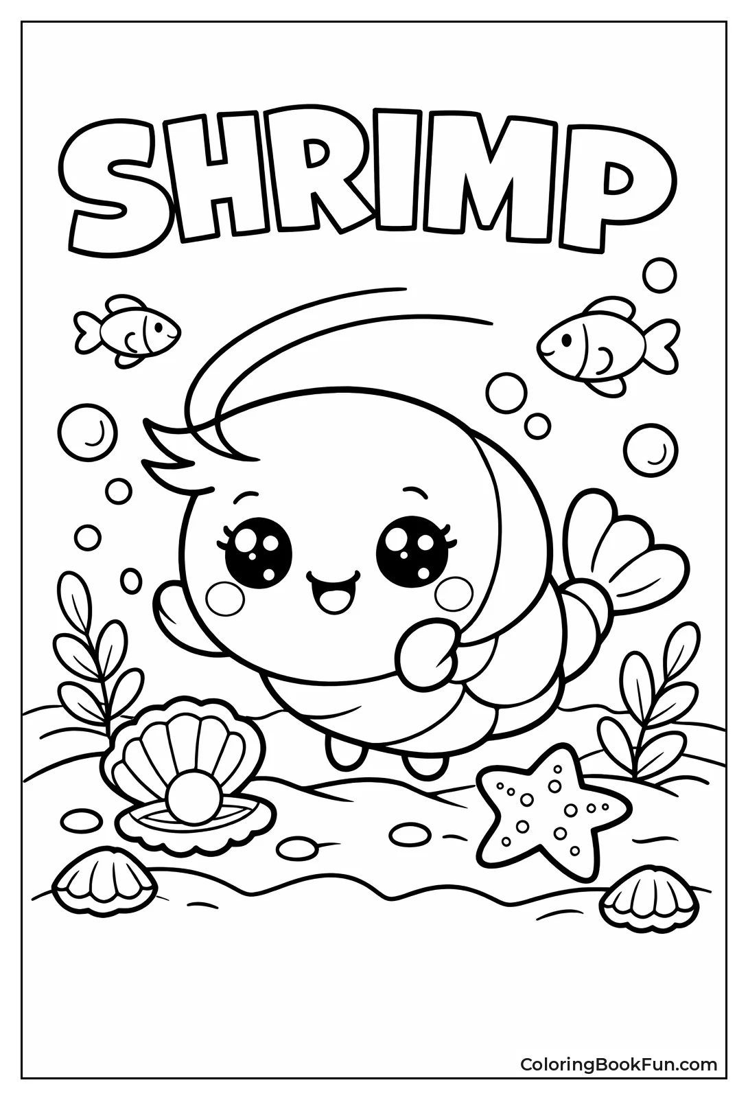 Happy Little Shrimp Waving