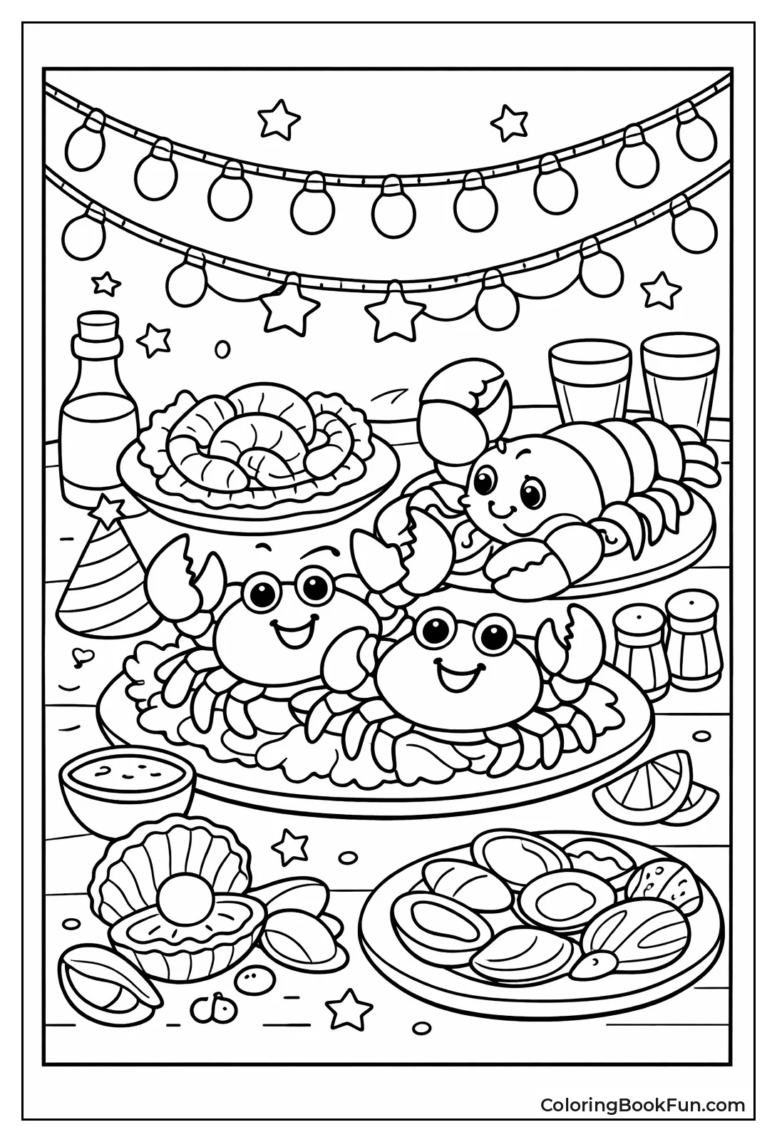 Holiday Crab Feast Table