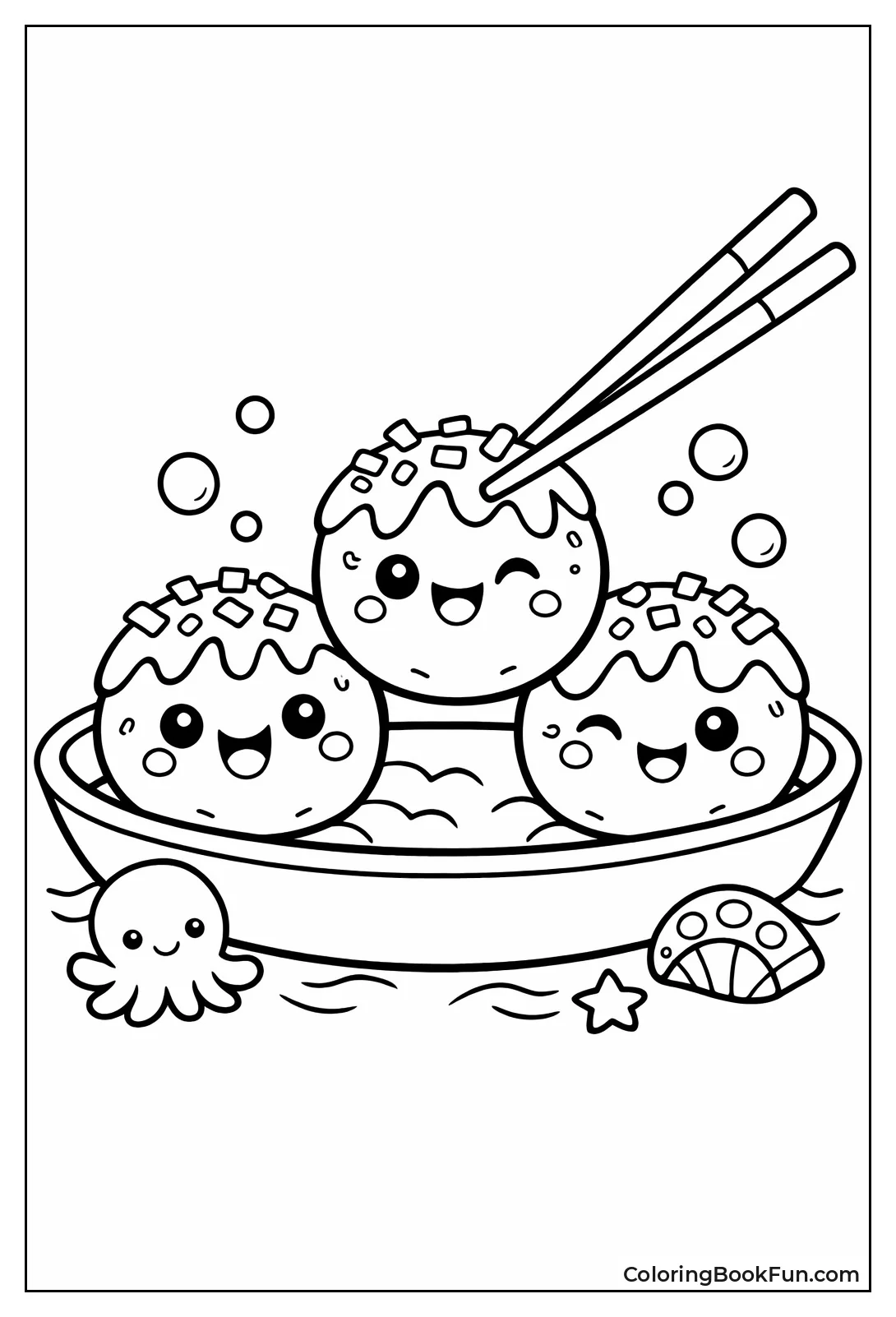 Kawaii Octopus Takoyaki Balls