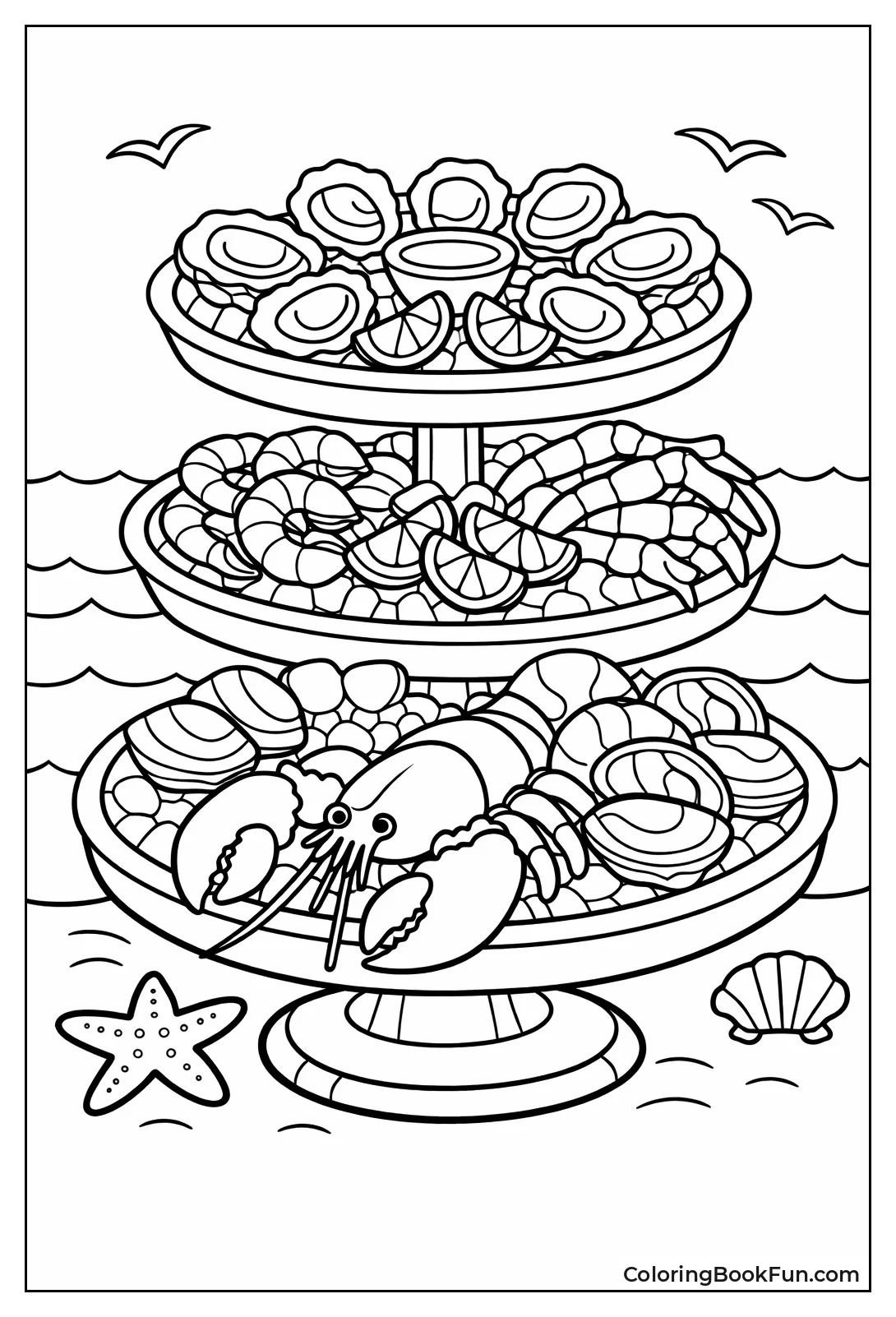 Tower Platter of Seafood