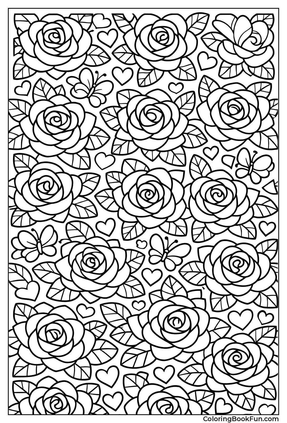 Repeating Rose Pattern