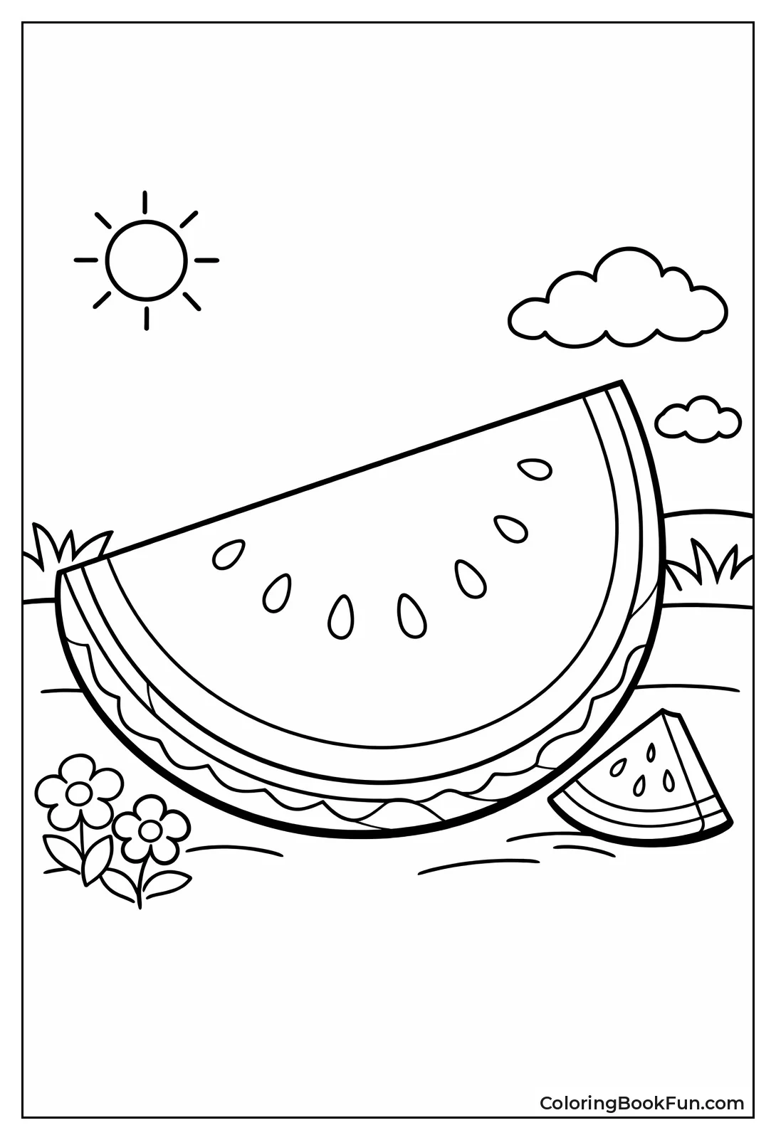 Smooth Seedless Watermelon Slice