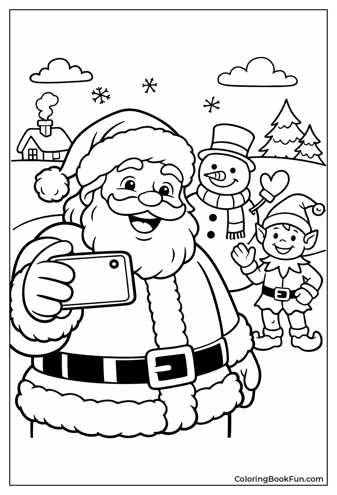 Santa Taking Selfie