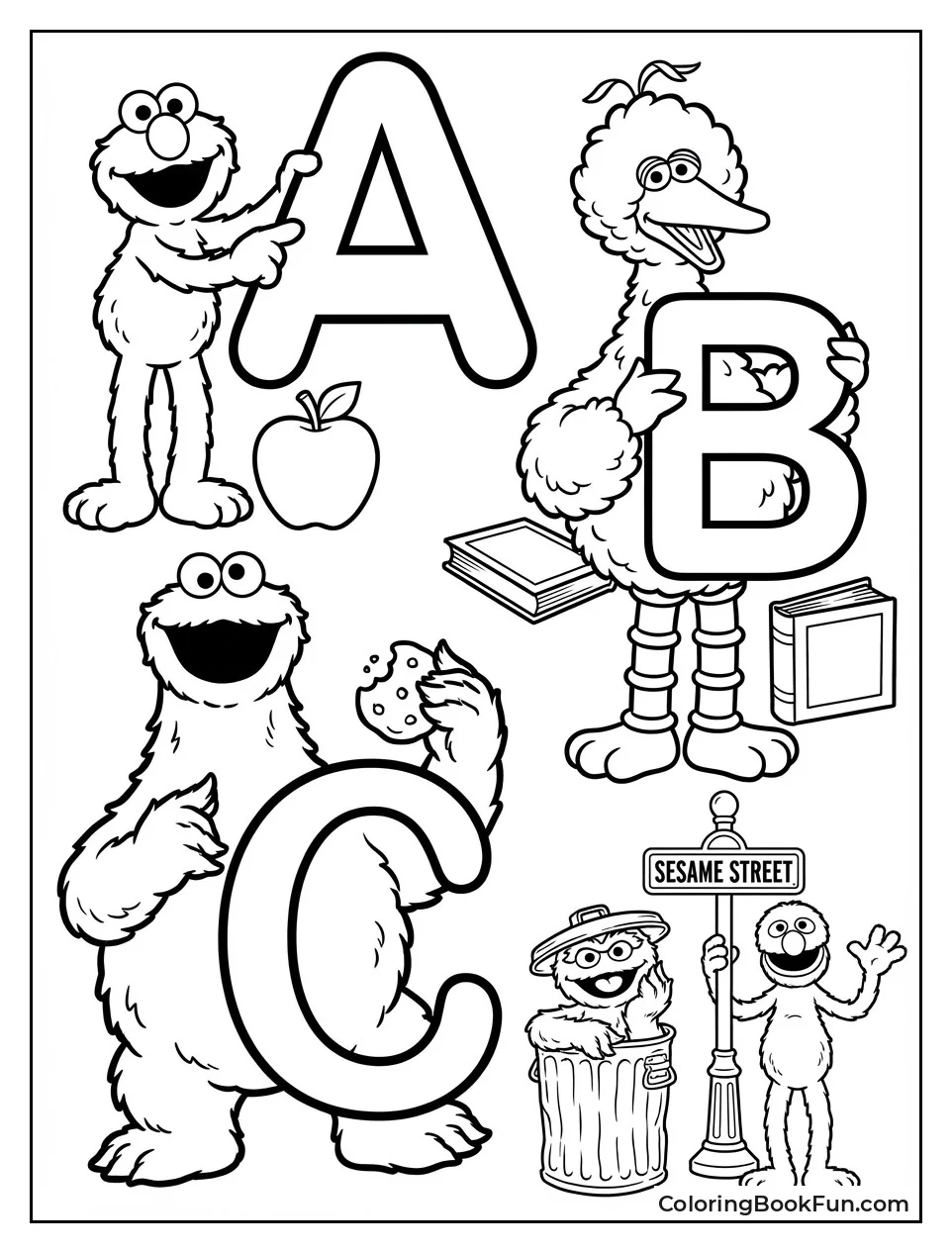 Characters Hold Alphabet Letters