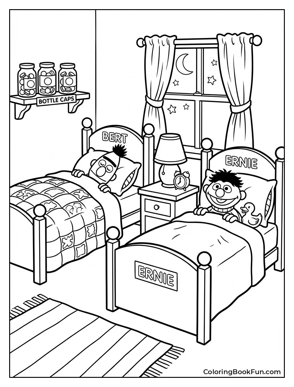 Bert and Ernie Bedroom