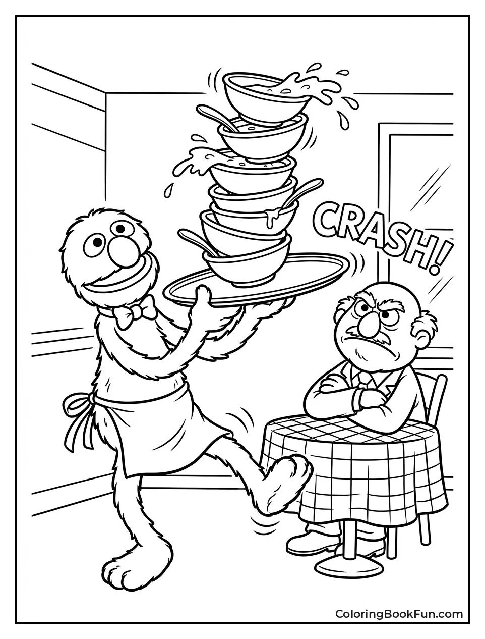 Grover Balances Big Tray