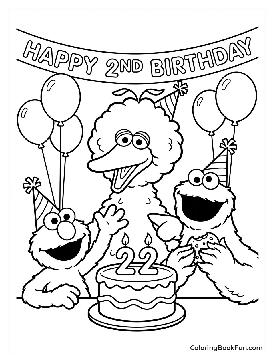 Second Birthday with Candles