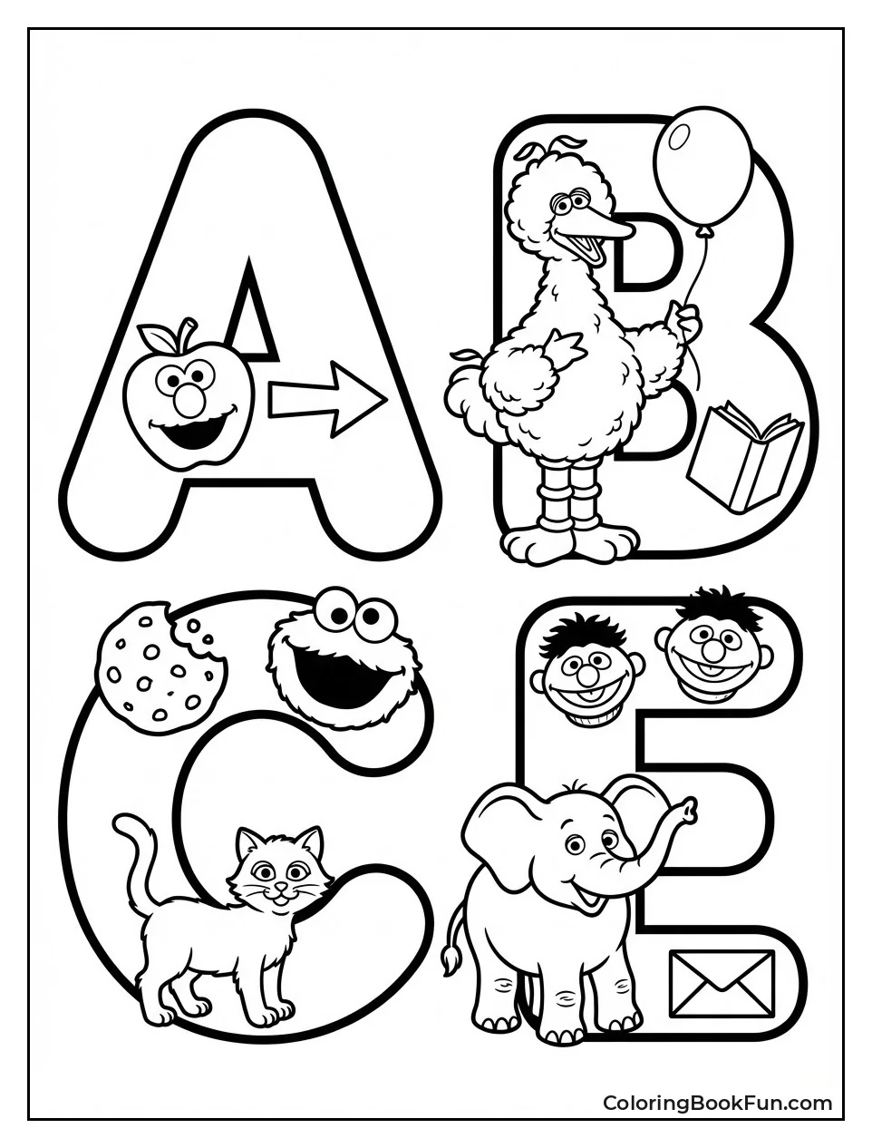 Letters Show Starting Objects