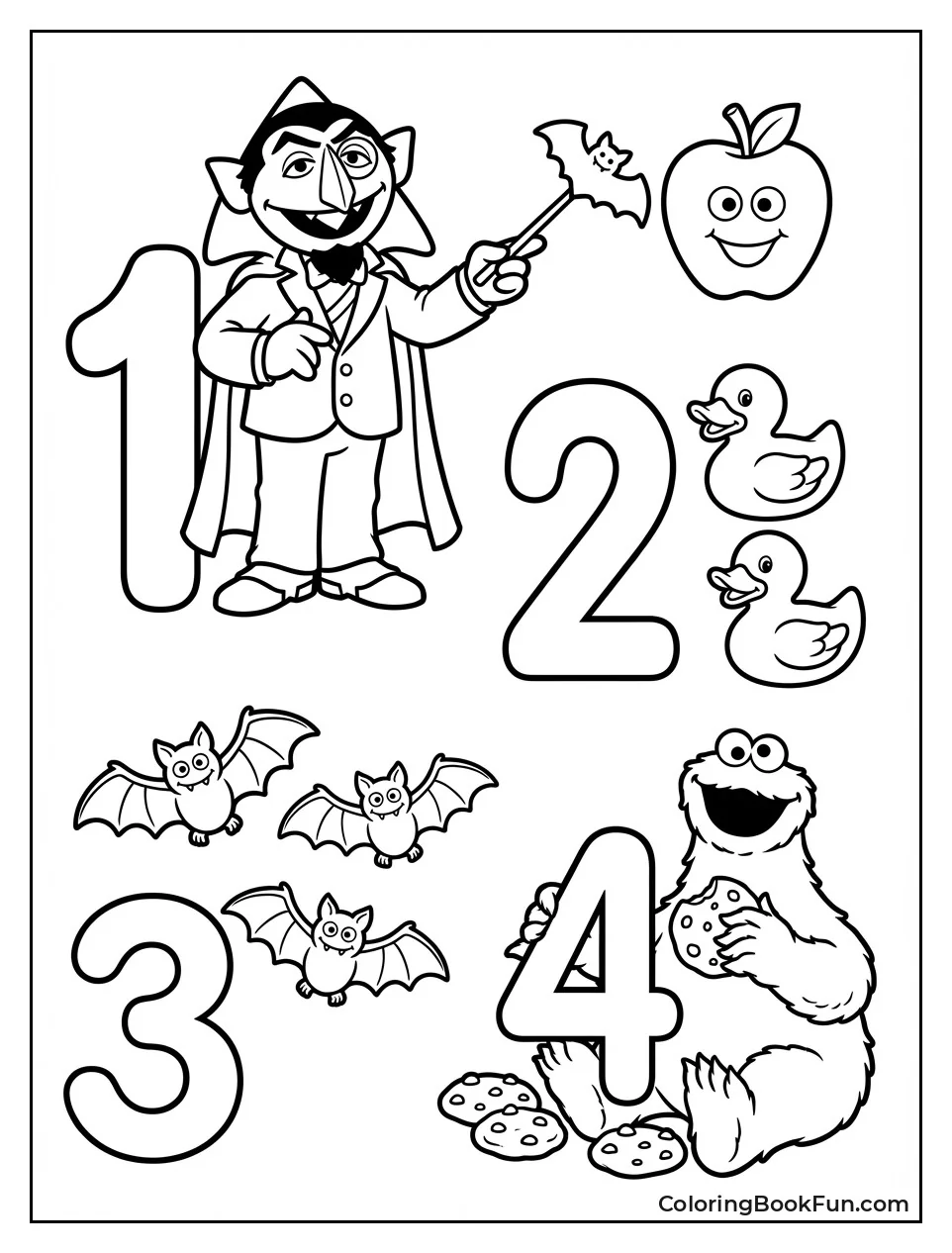 Count Coloring with Sesame Friends