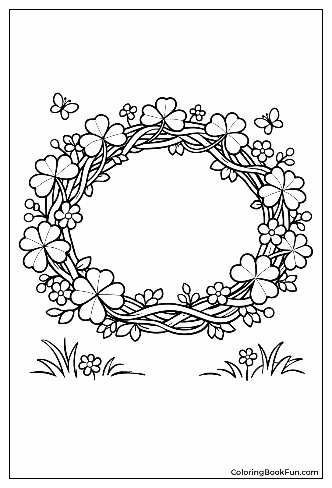 Woven Shamrock Crown