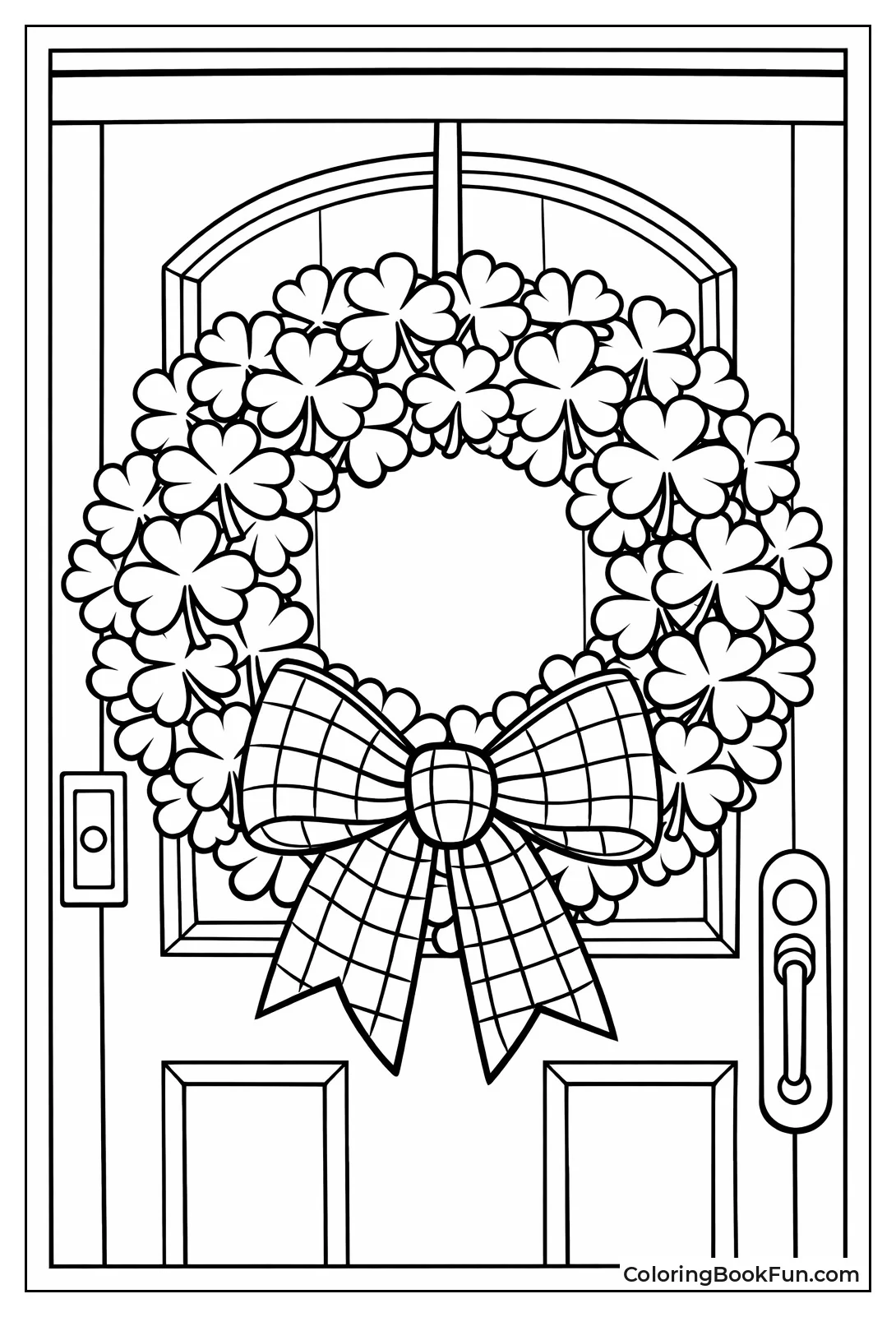 Shamrock Wreath on Door