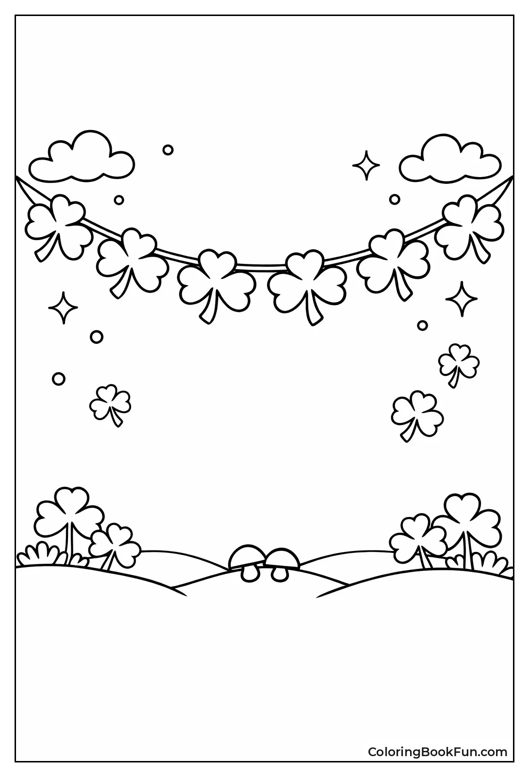 Hanging Shamrock Garland