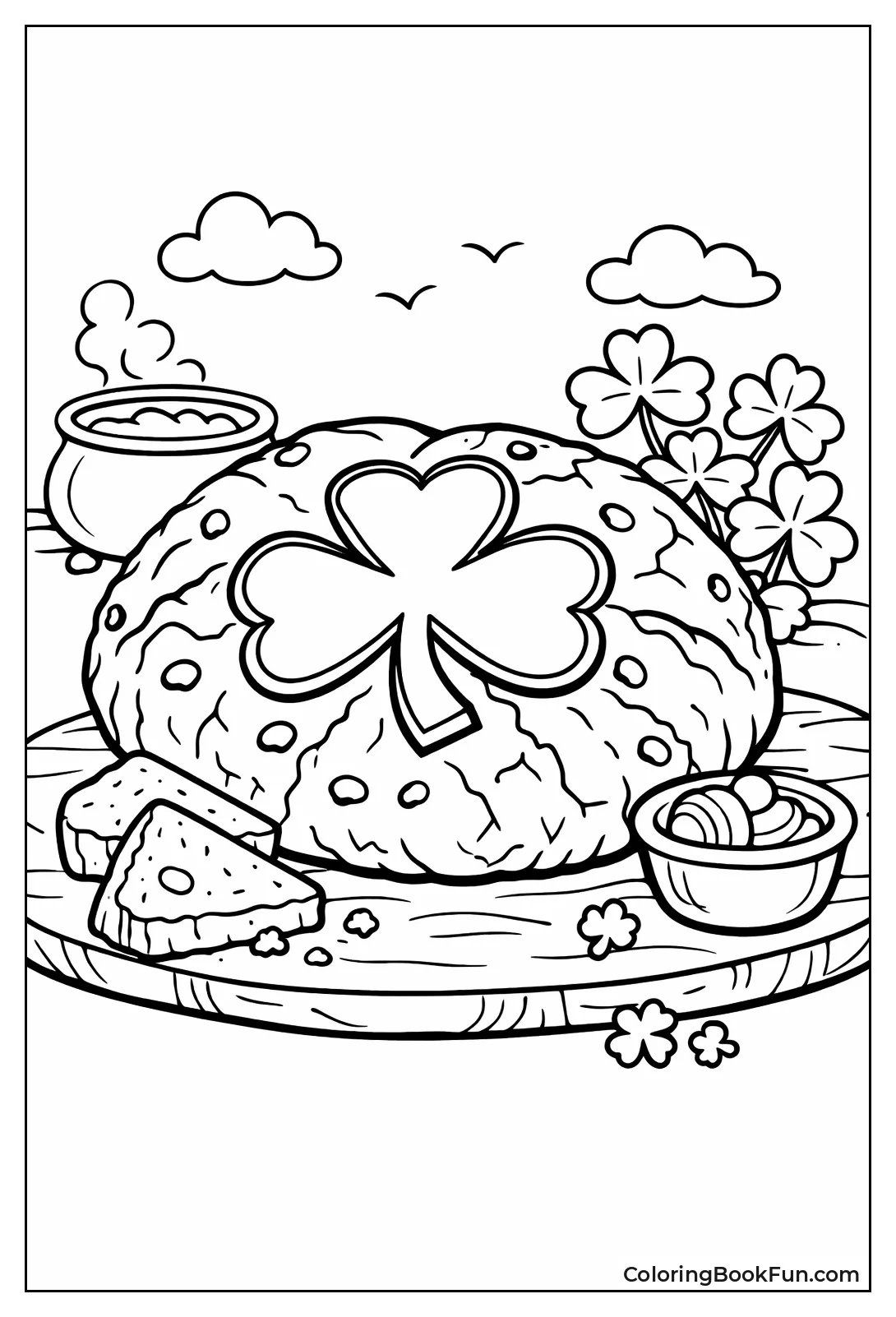 Shamrock Soda Bread Loaf