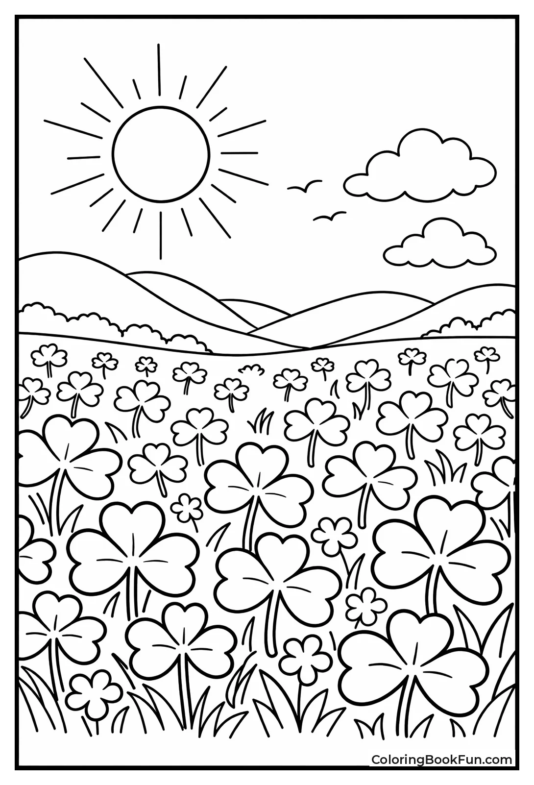 Sunny Shamrock Meadow