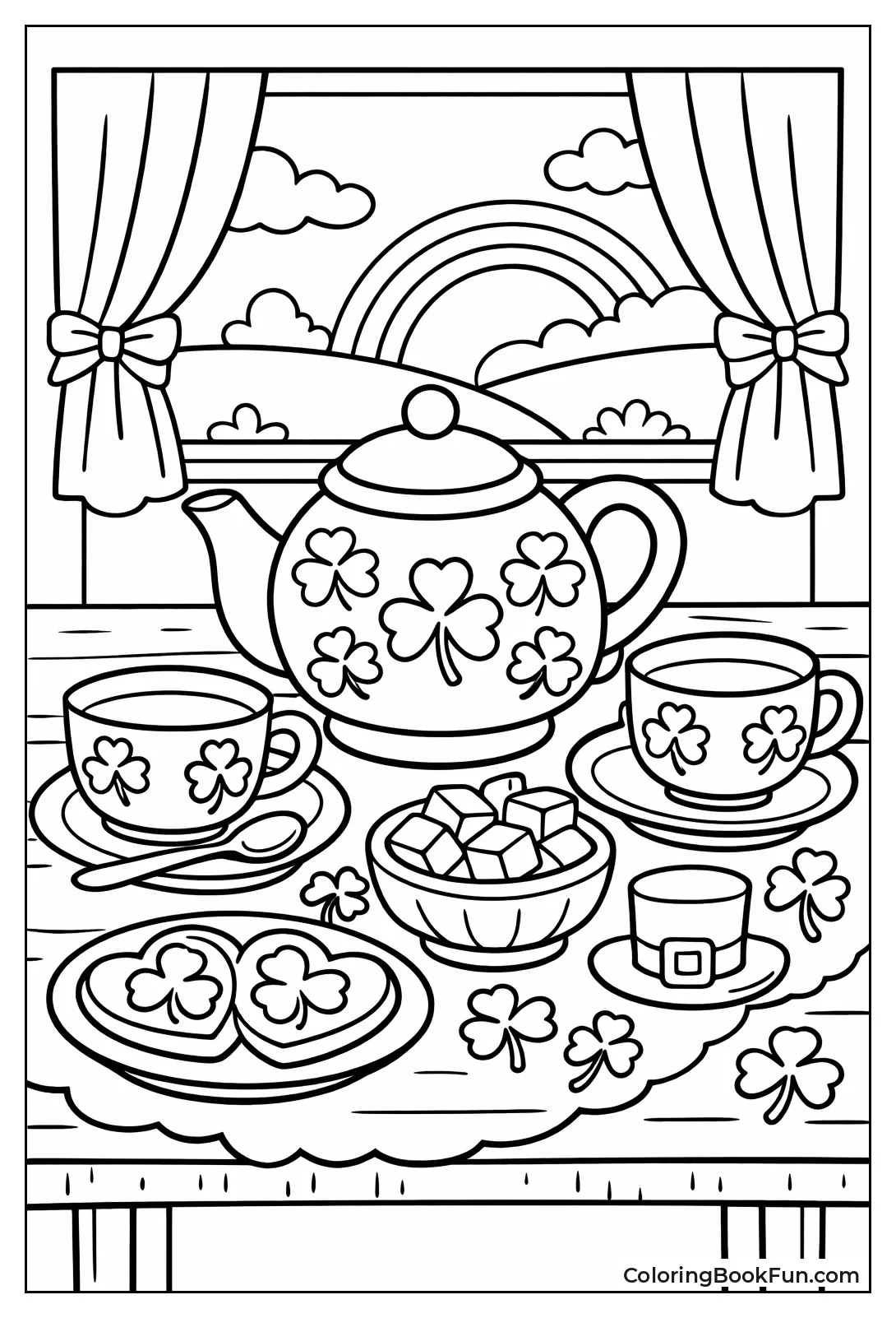 Shamrock Tea Party Table
