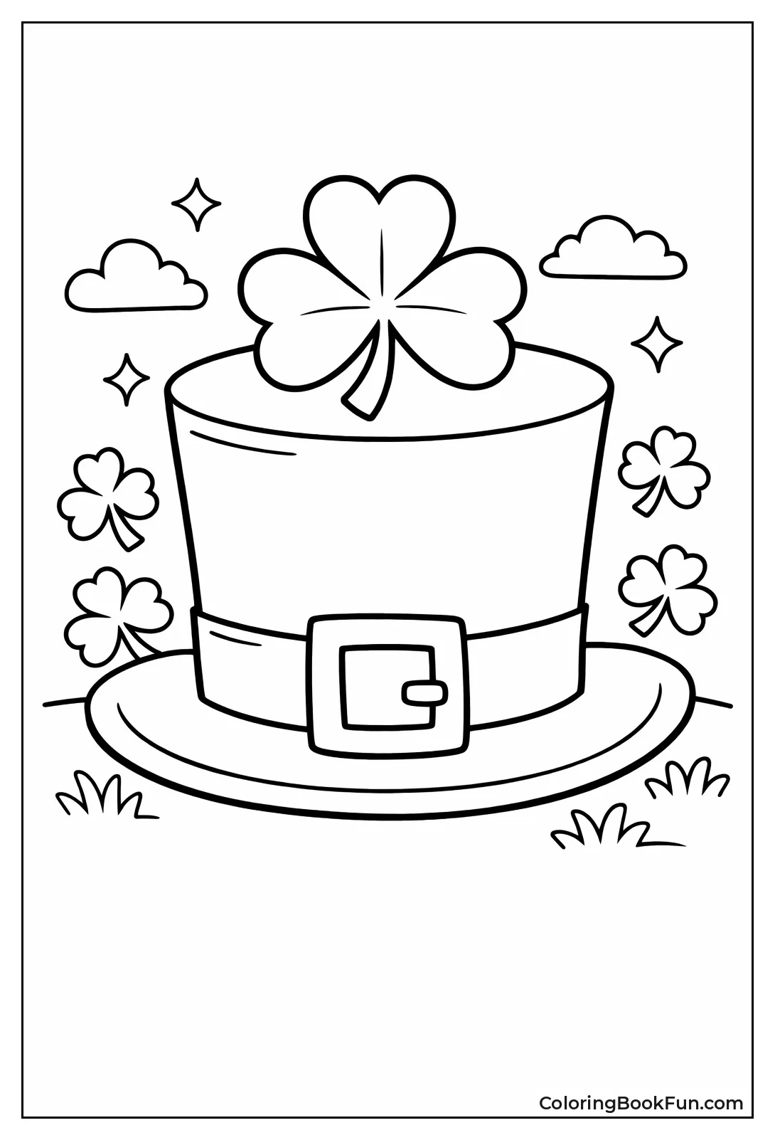 Hat Topped with Shamrock