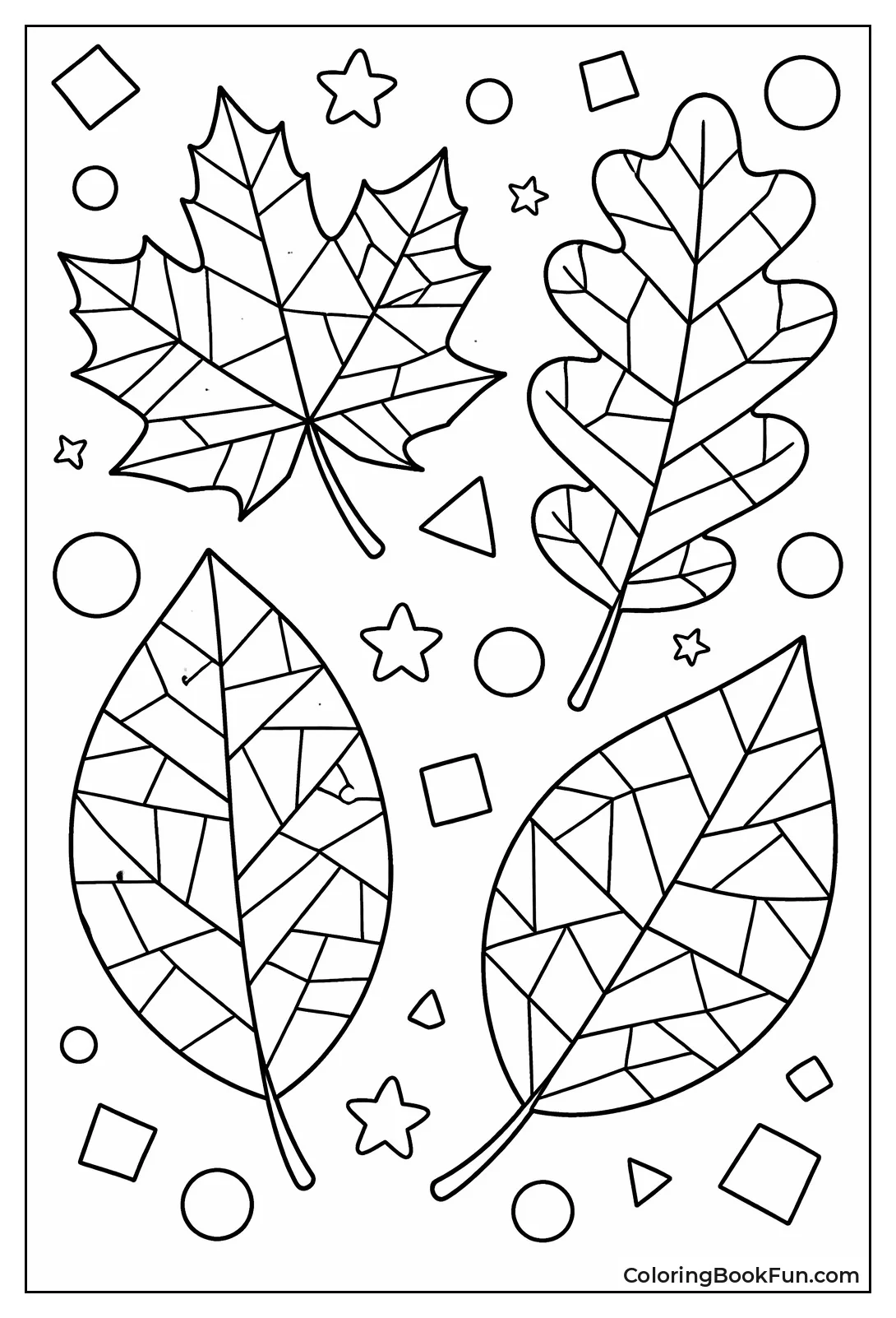 Leaves with Geometric Veins