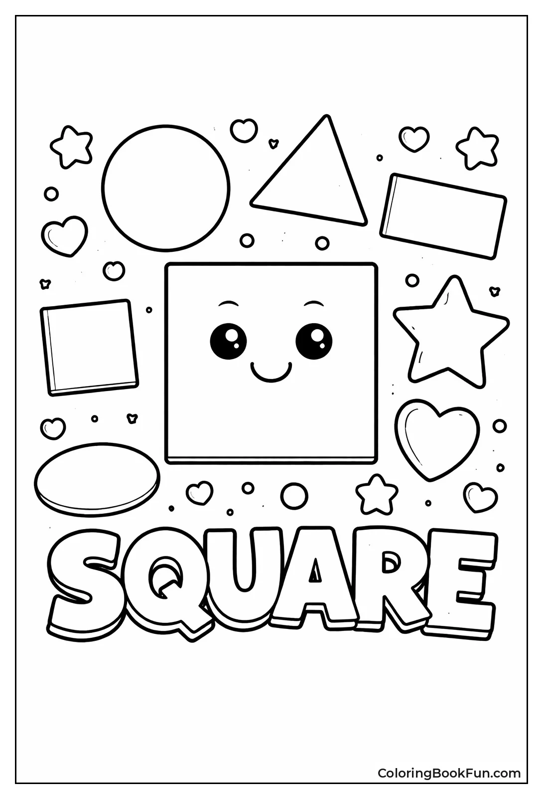 Block Letters Spell Square