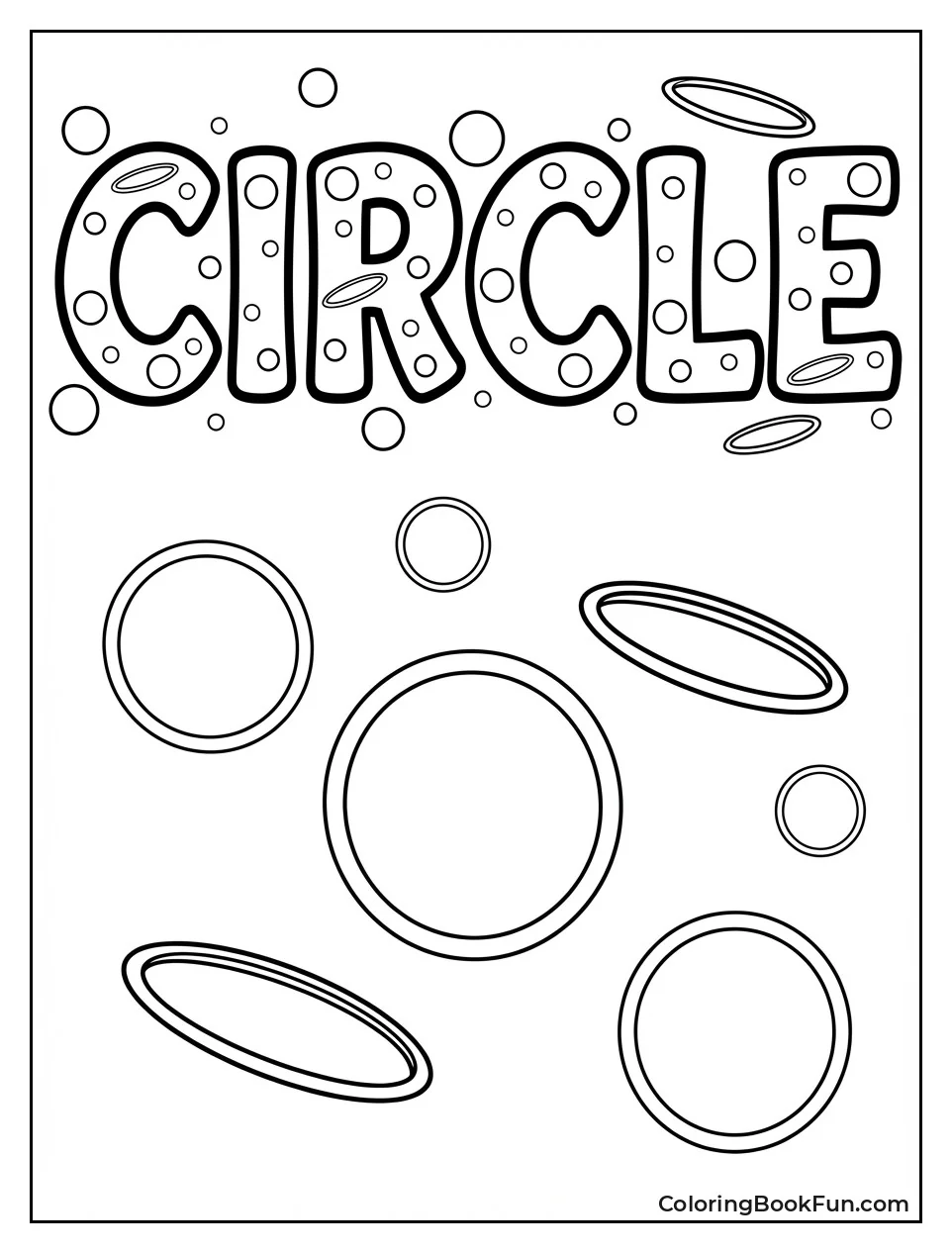 Bubble Letters Spell Circle
