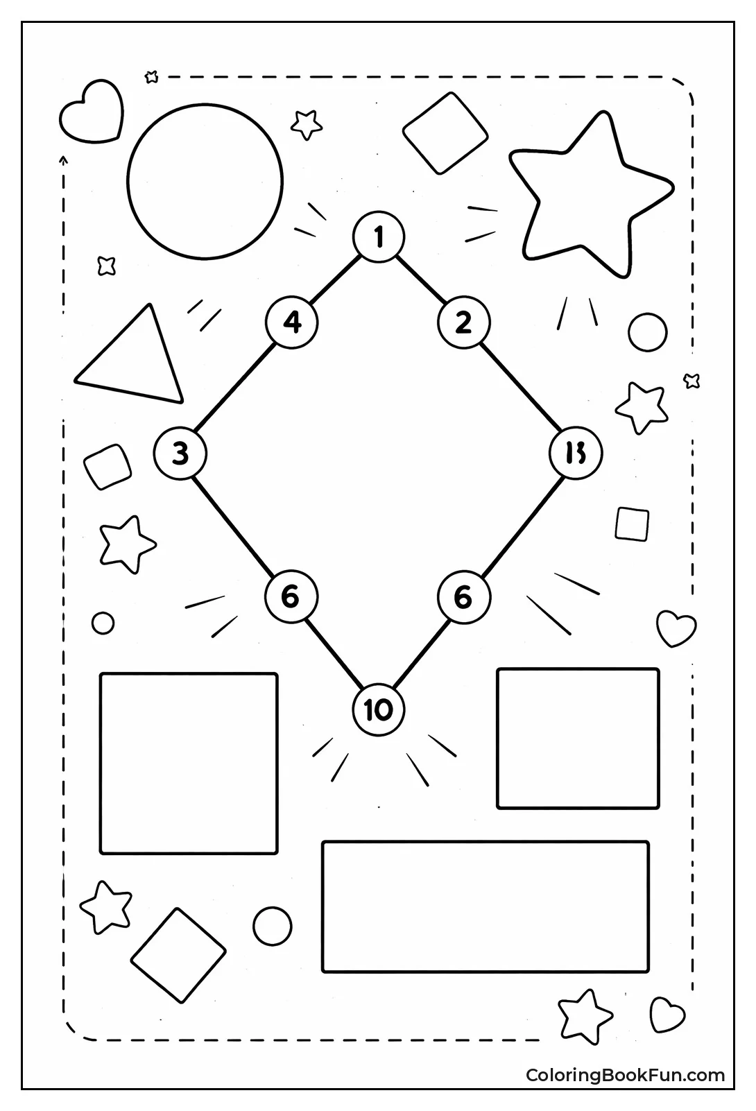Dots Connect to Diamond