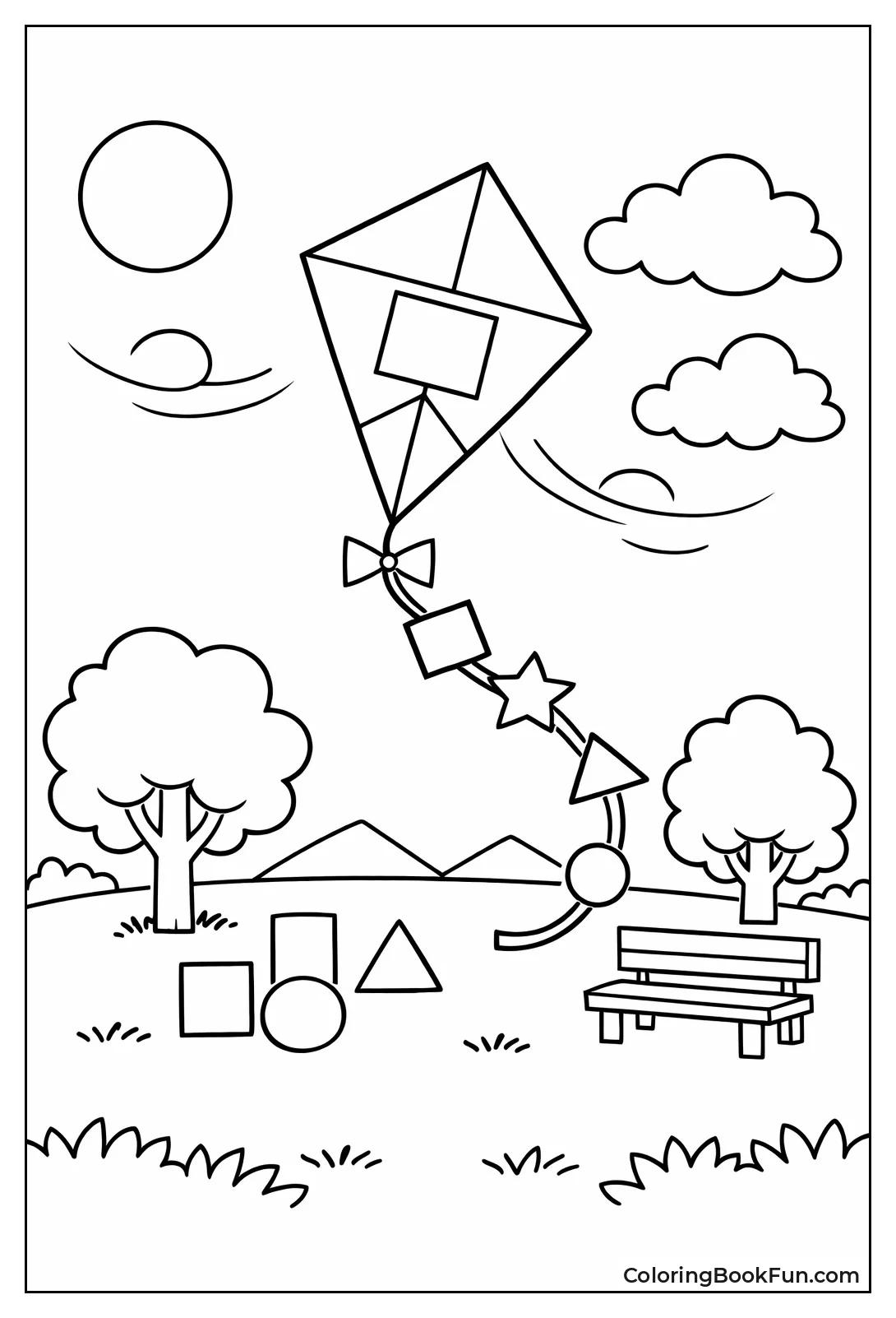 Diamond Kite in Park