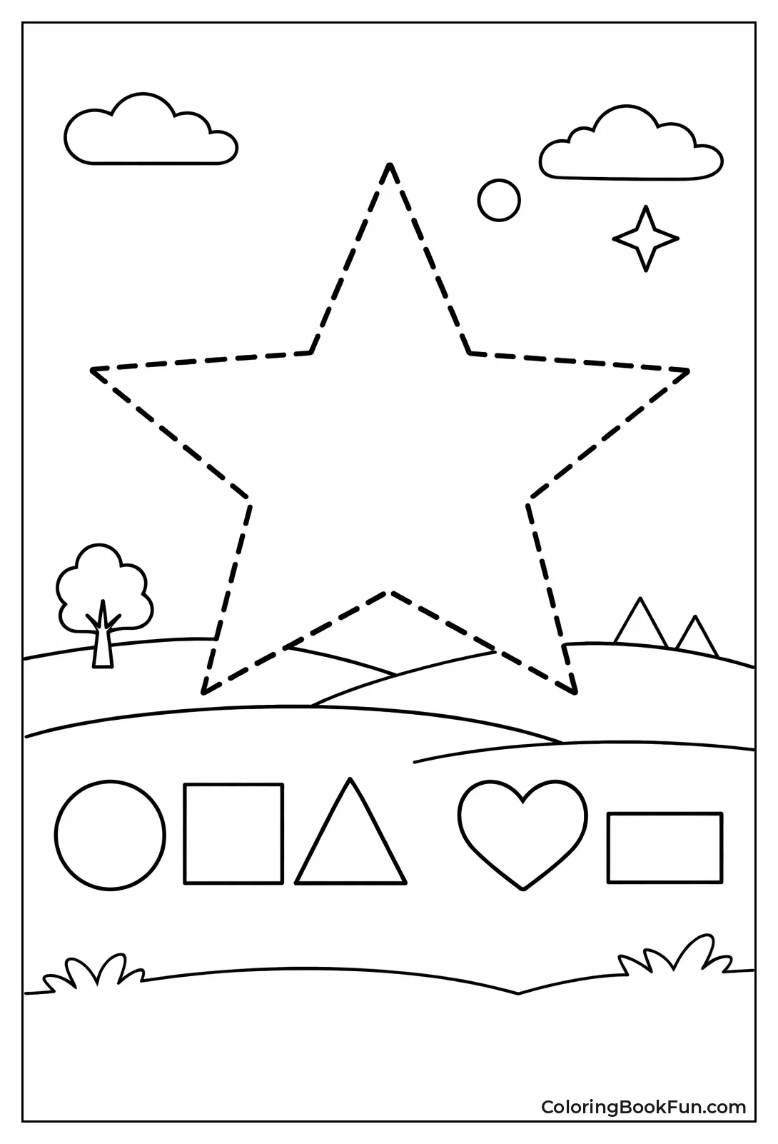 Dotted Star for Tracing