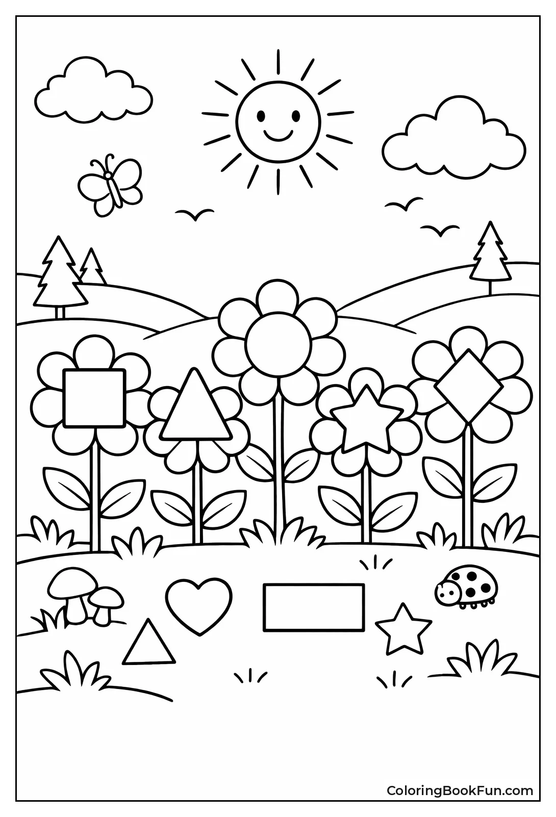 Flowers with Circle Petals