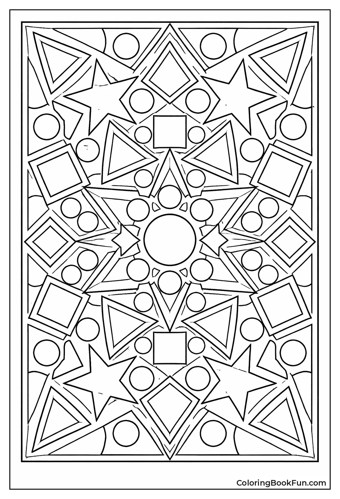 Geometric Triangle Mandala
