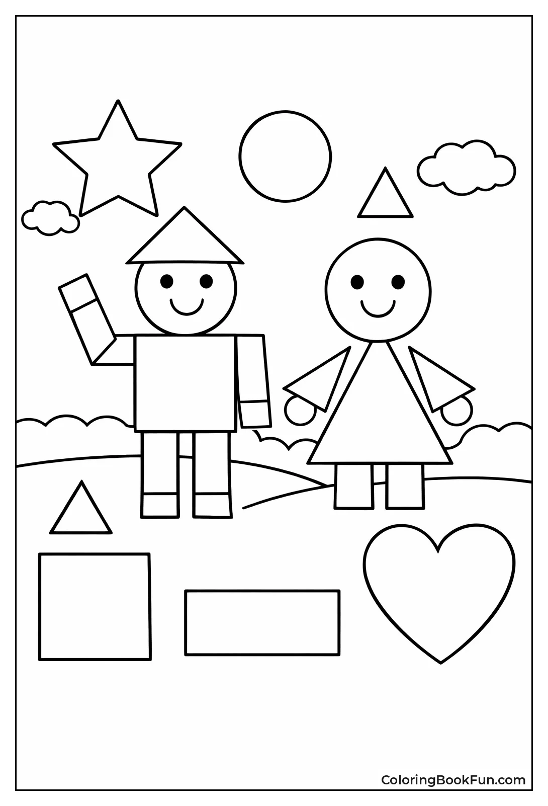 People Built from Shapes