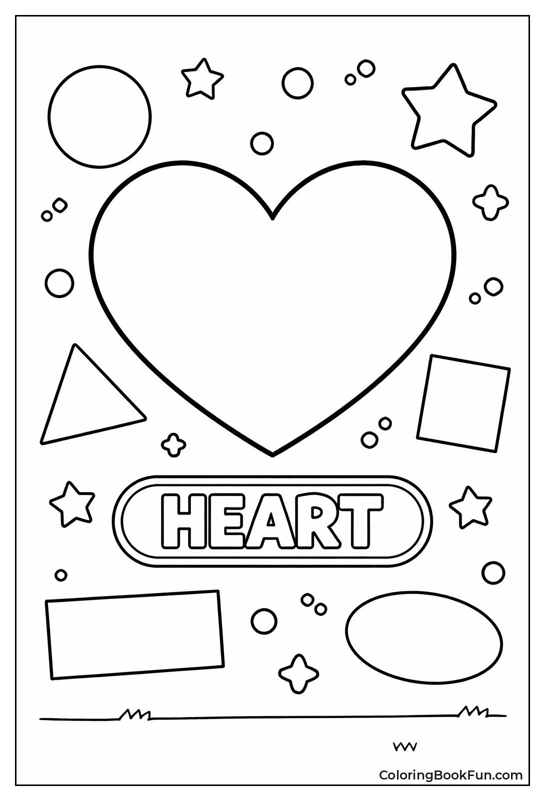 Giant Heart with Label