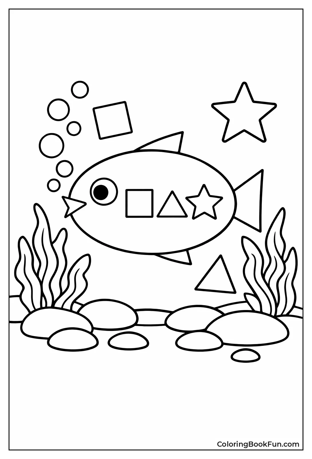 Oval Fish Swimming Ocean