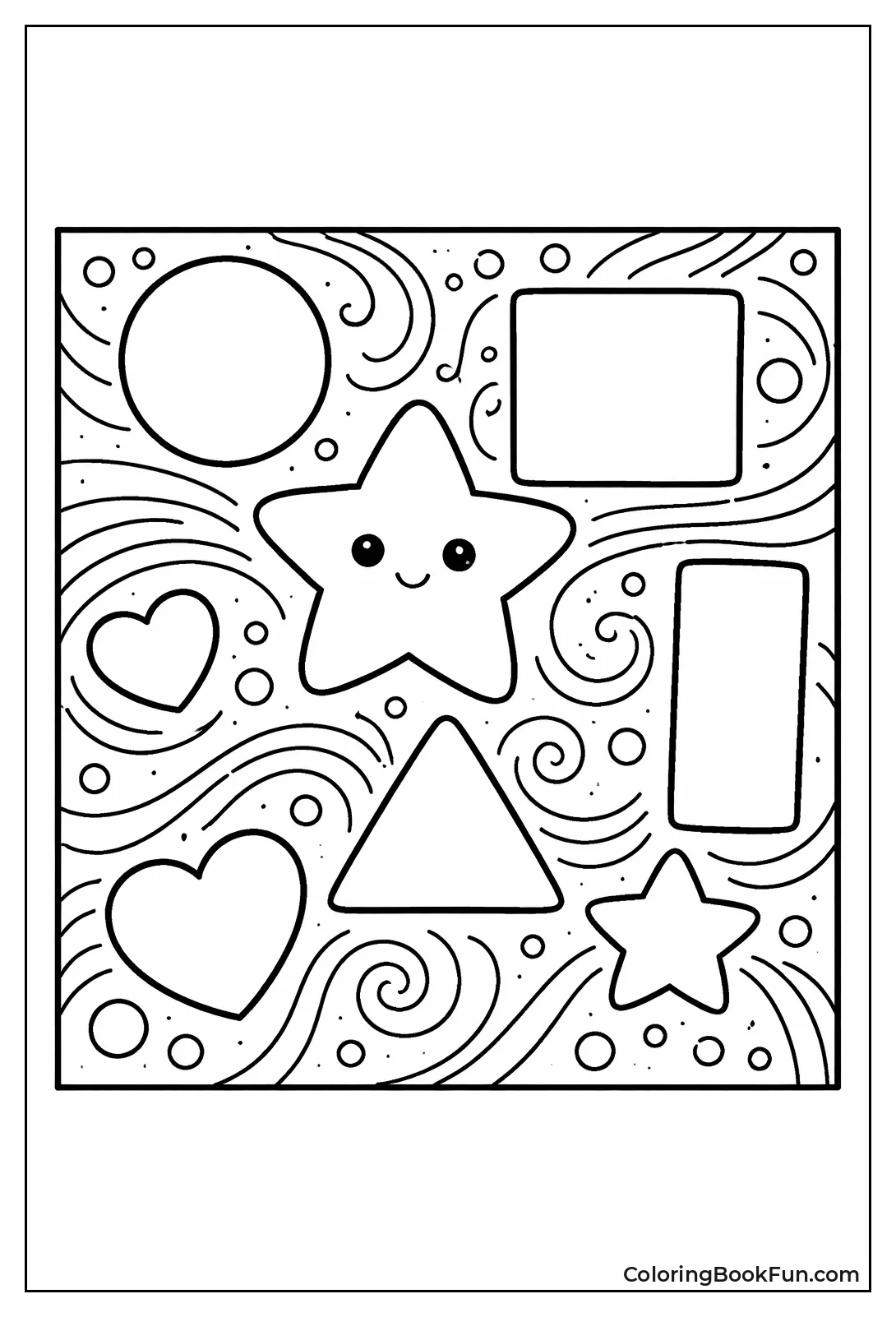 Patterned Square with Dots