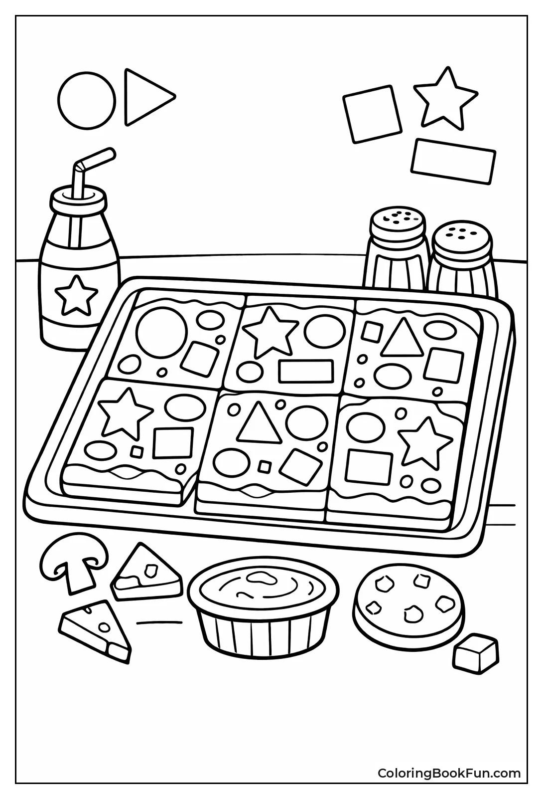 Rectangle Pizza with Toppings