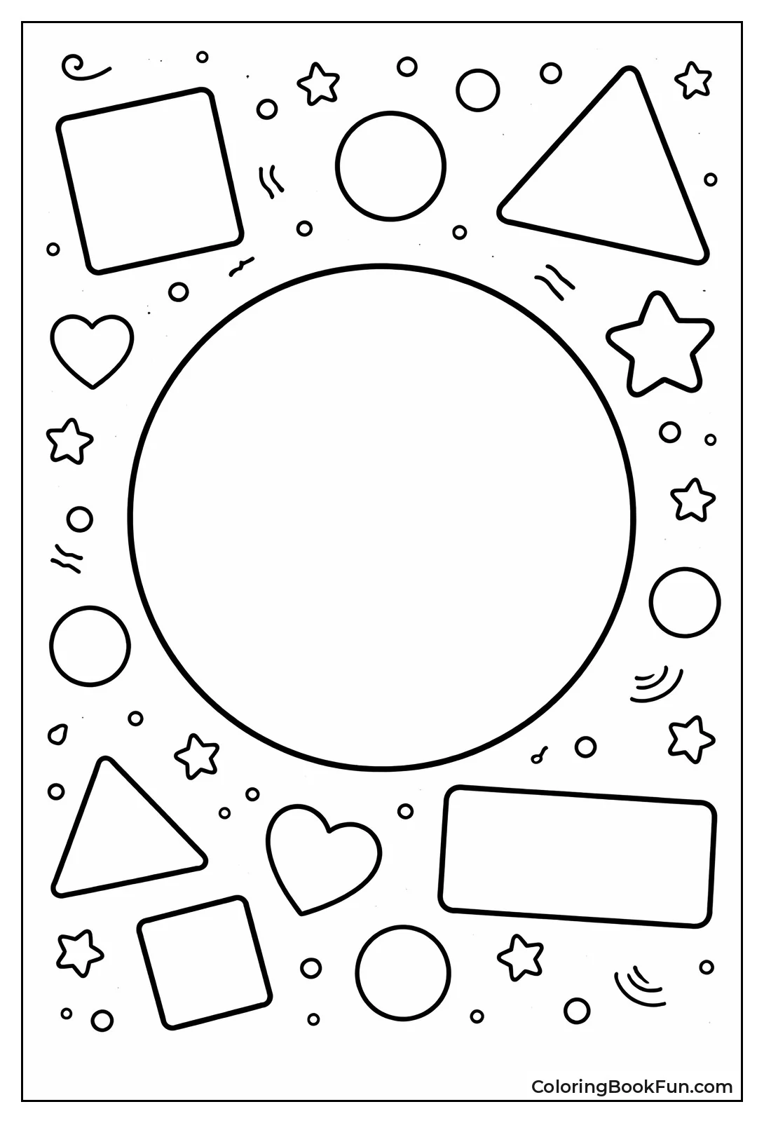 Large Bold Circle Outline
