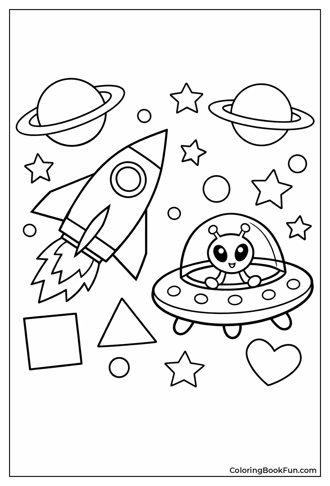 Planets and Rocket Shapes