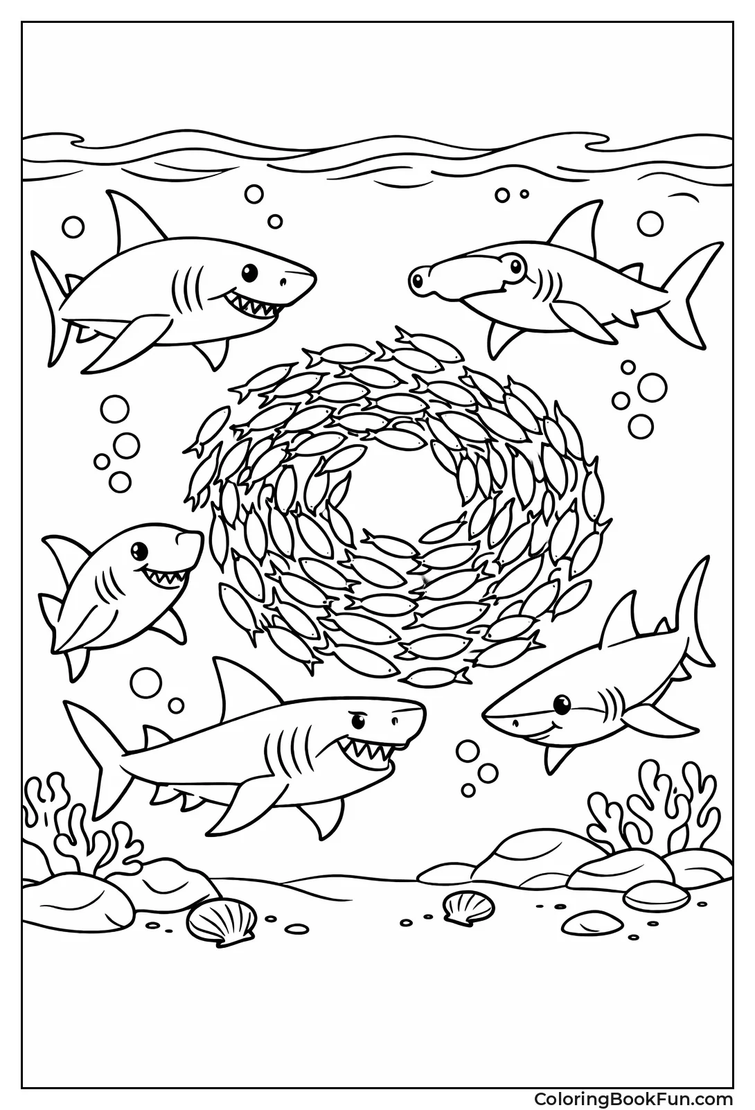 Sharks in Feeding Frenzy