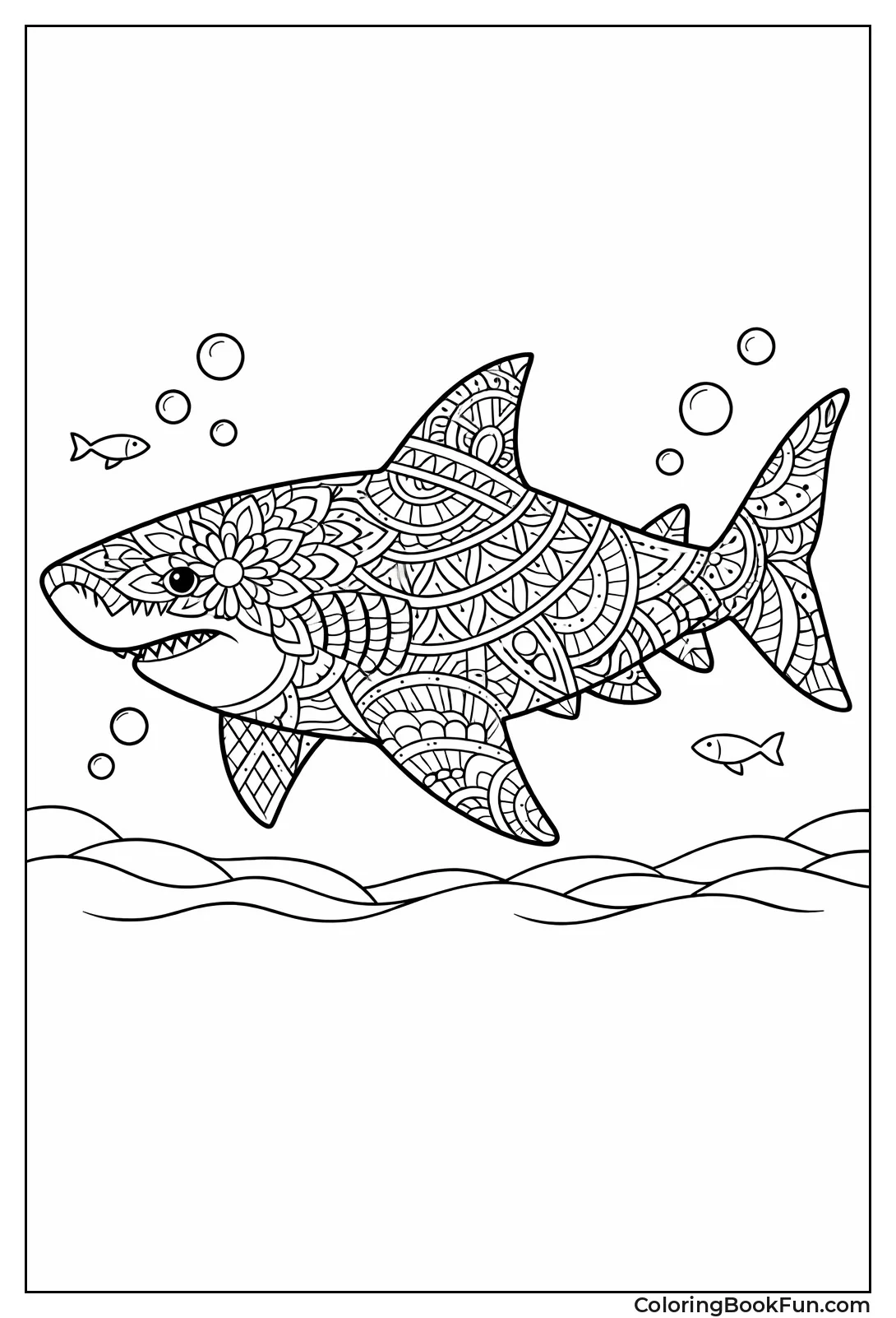 Great White Mandala Pattern